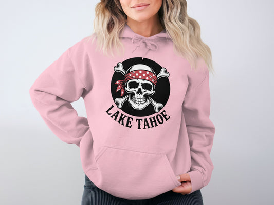 Lake Tahoe Pirate Skull Graphic Hoodie product type