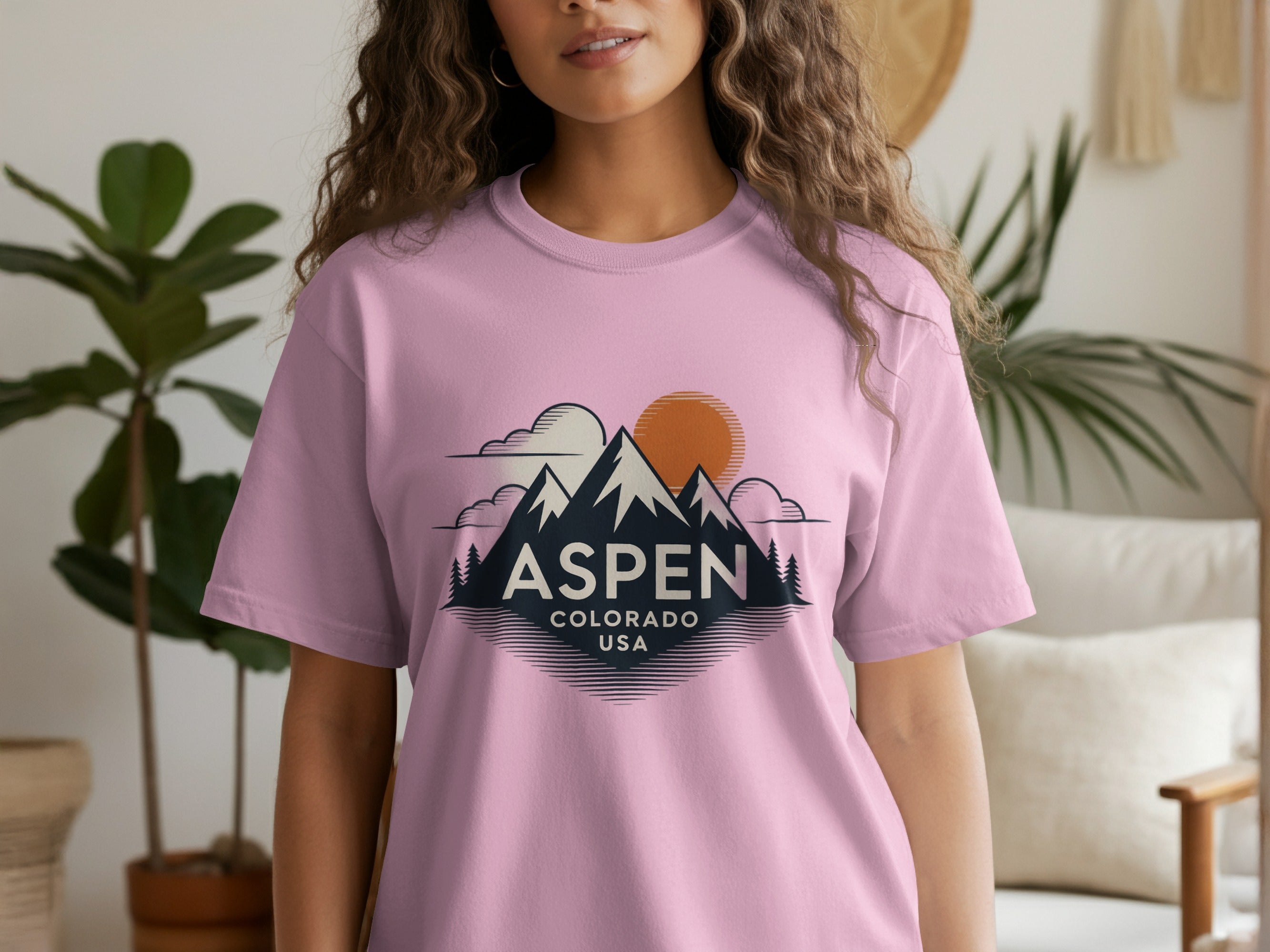 Aspen Colorado USA Sun and Mountains T-shirt product