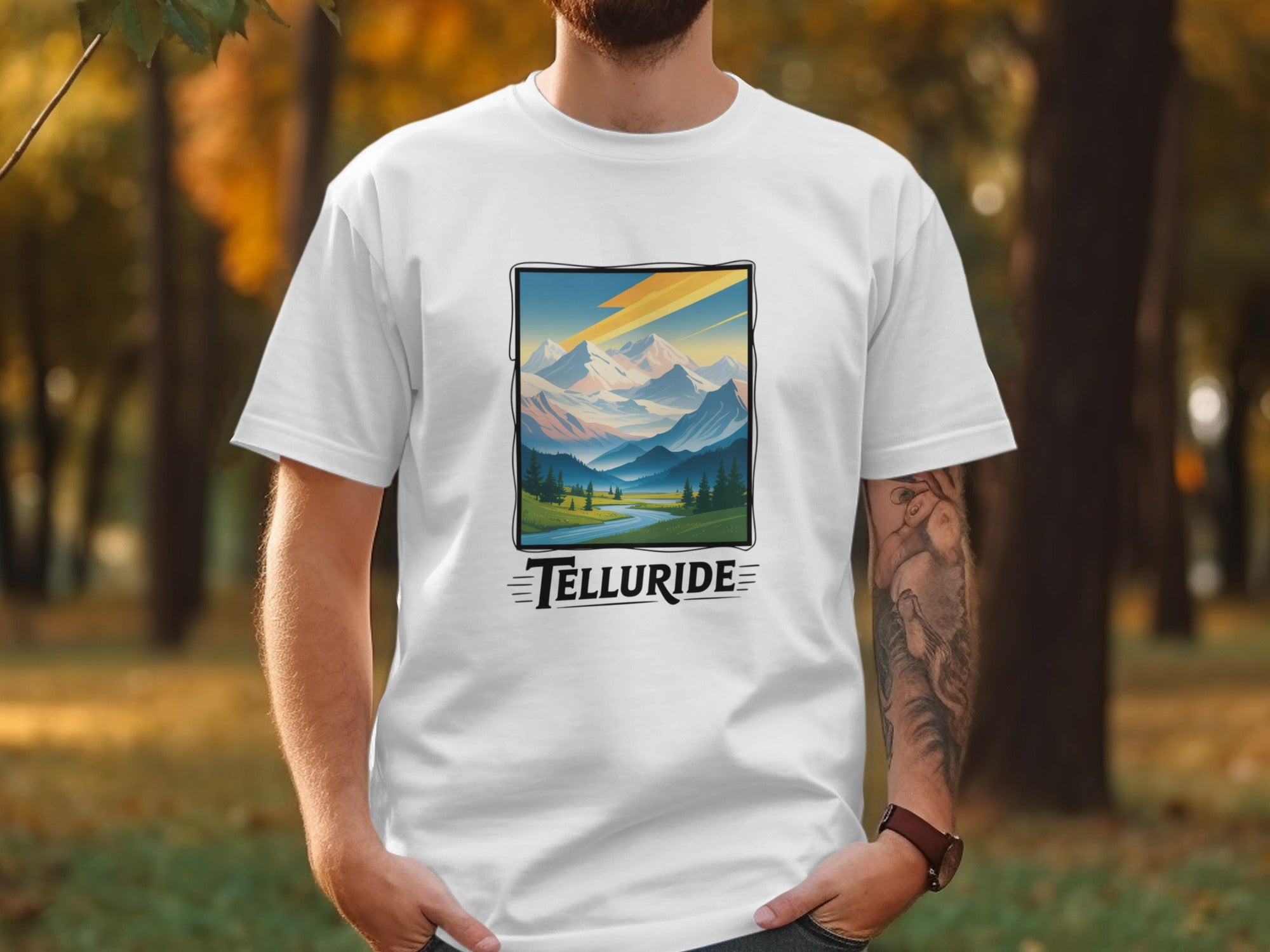 Scenic Telluride Mountain Landscape T-Shirt
