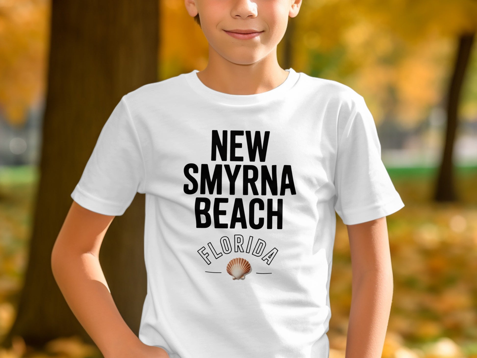 New Smyrna Beach Florida Shell Graphic T-shirt product