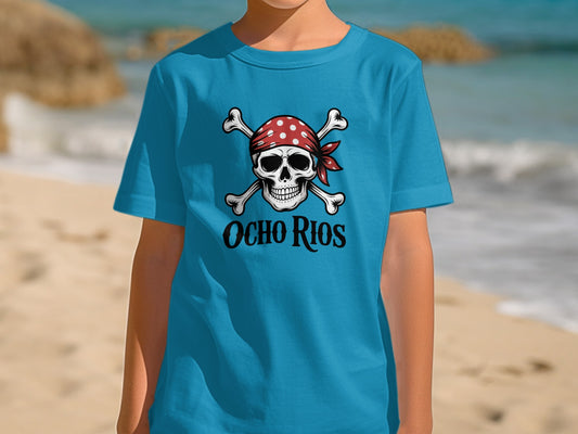 Ocho Rios Pirate Skull Design Youth T-shirt product