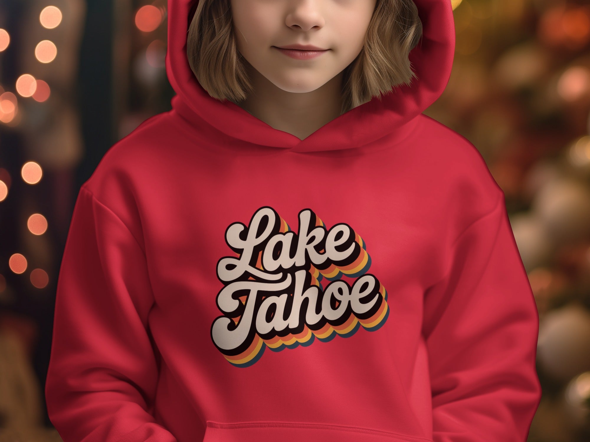 Lake Tahoe Retro Graphic Hoodie for All Seasons