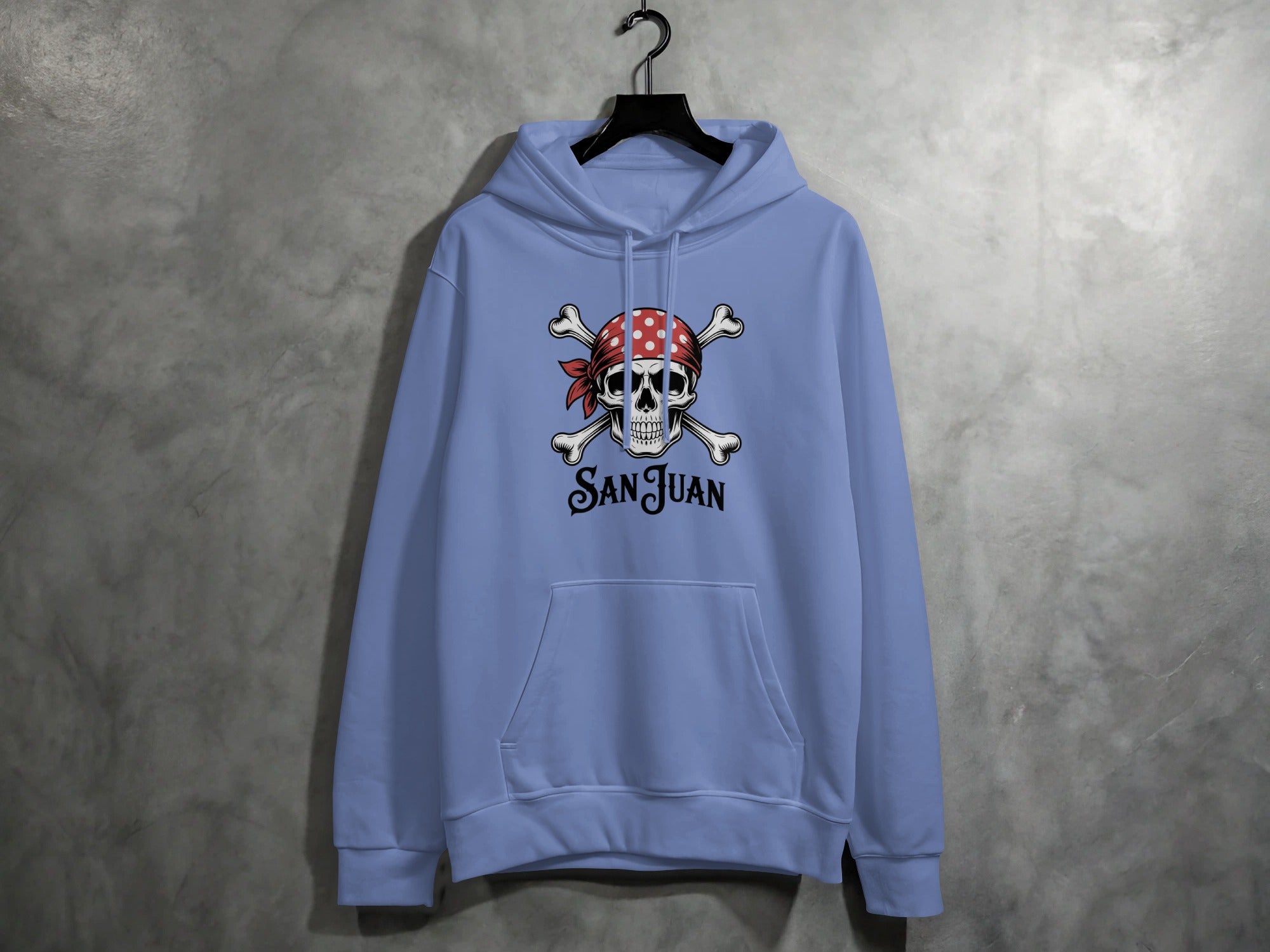 San Juan Skull Crossbones Printed Hoodie product