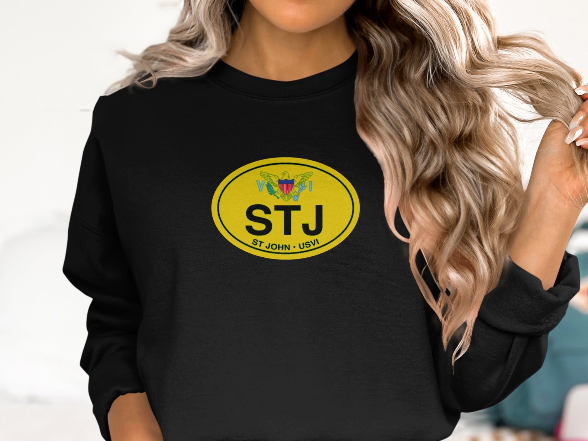 St John Womens Sweatshirt Black