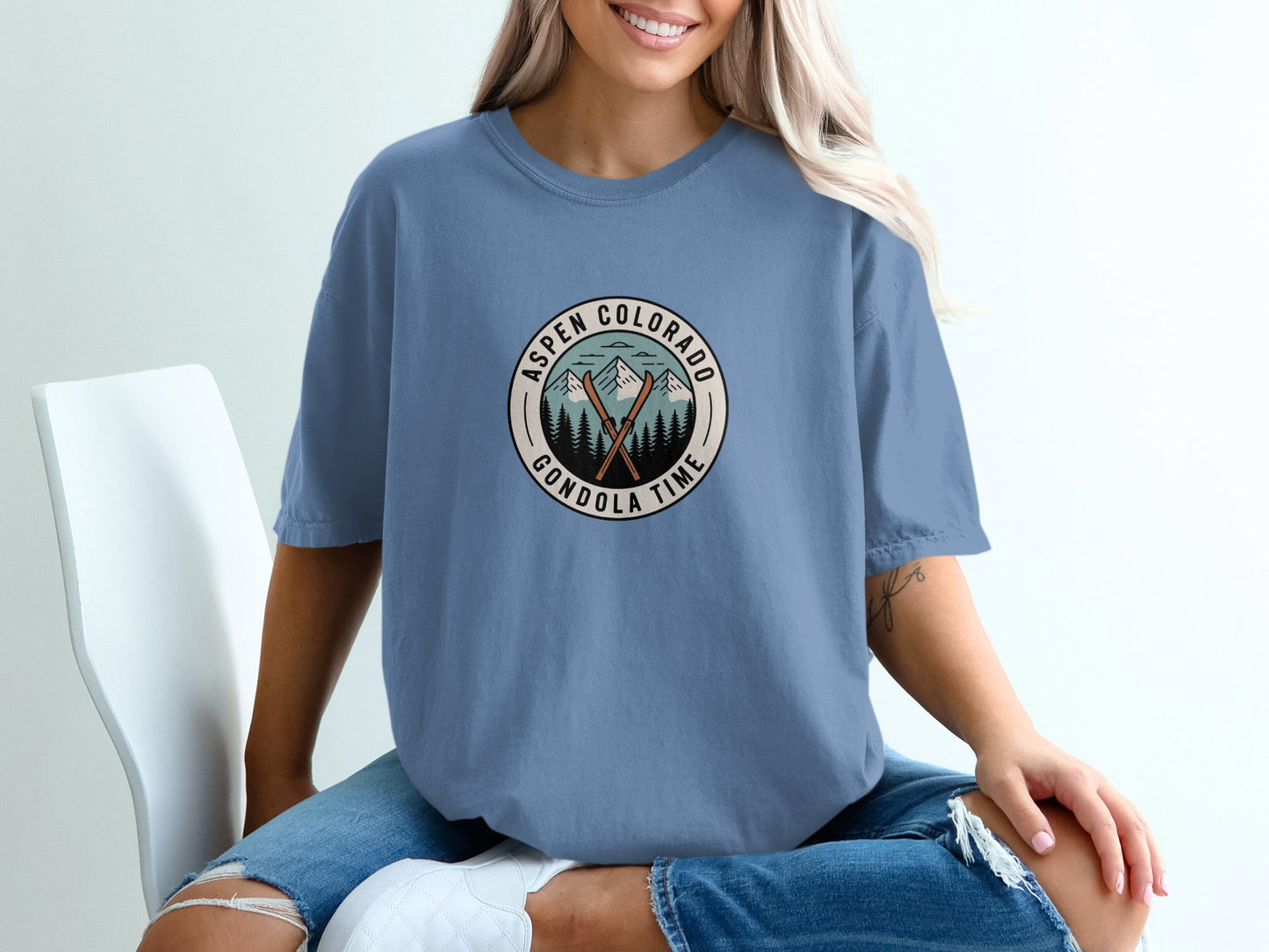 Aspen Colorado Gondola Time Graphic Tee product type