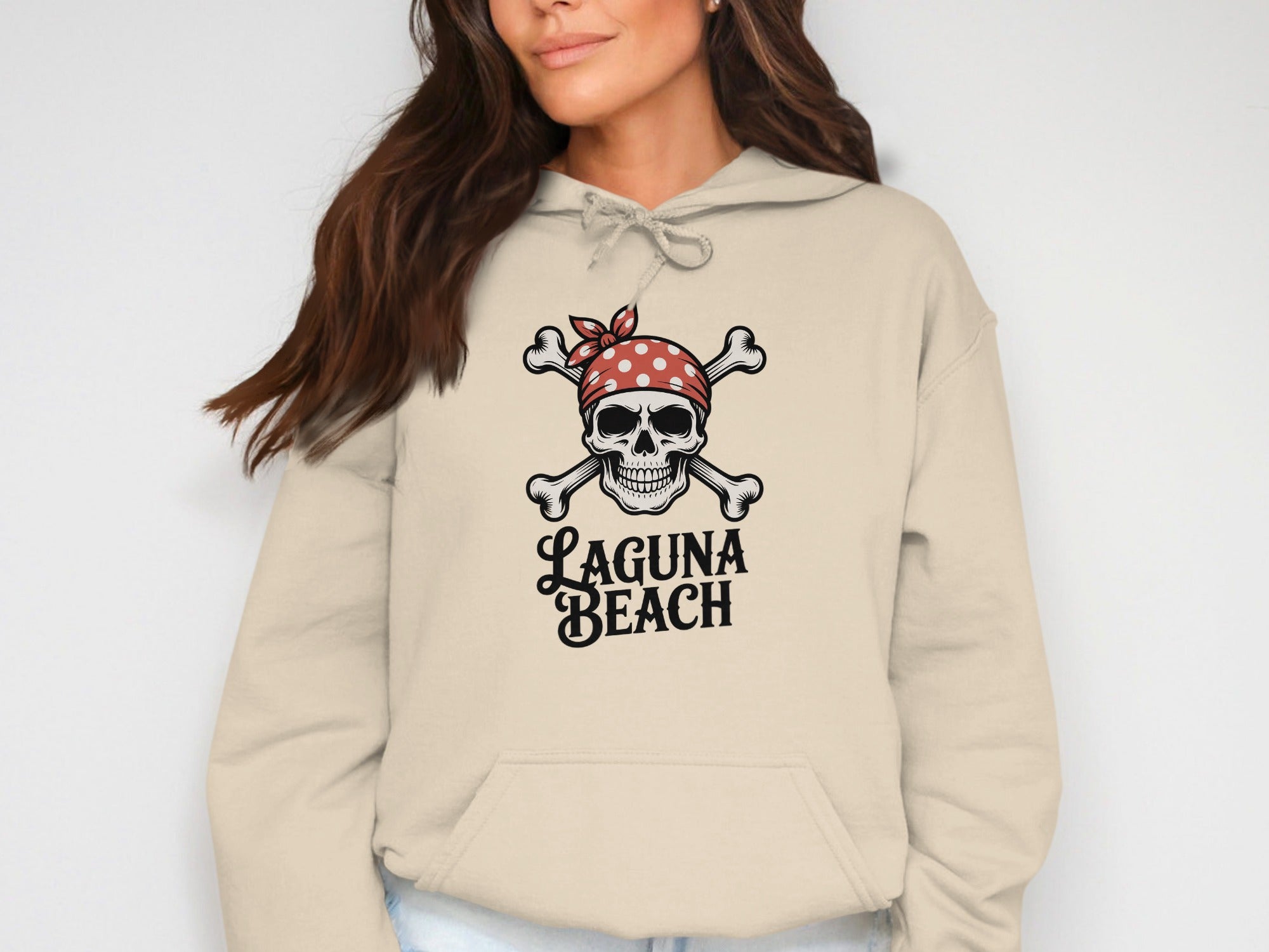 Laguna Beach Skull and Bones Graphic Hoodie product