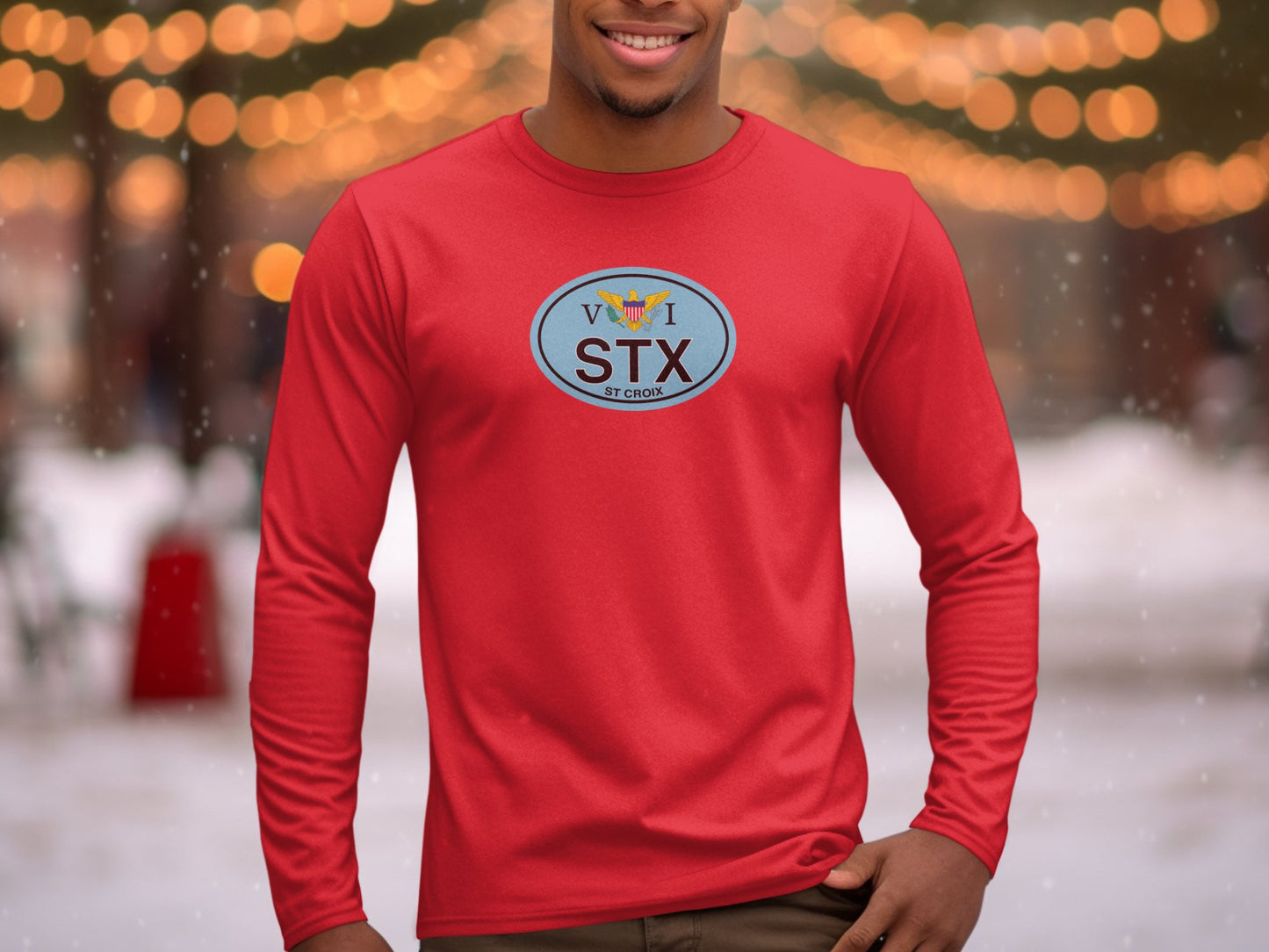 St Croix Christmas Festival, St Croix Food and Wine Experience, Agriculture and Food Fair Mens Long Sleeve T-Shirt tee