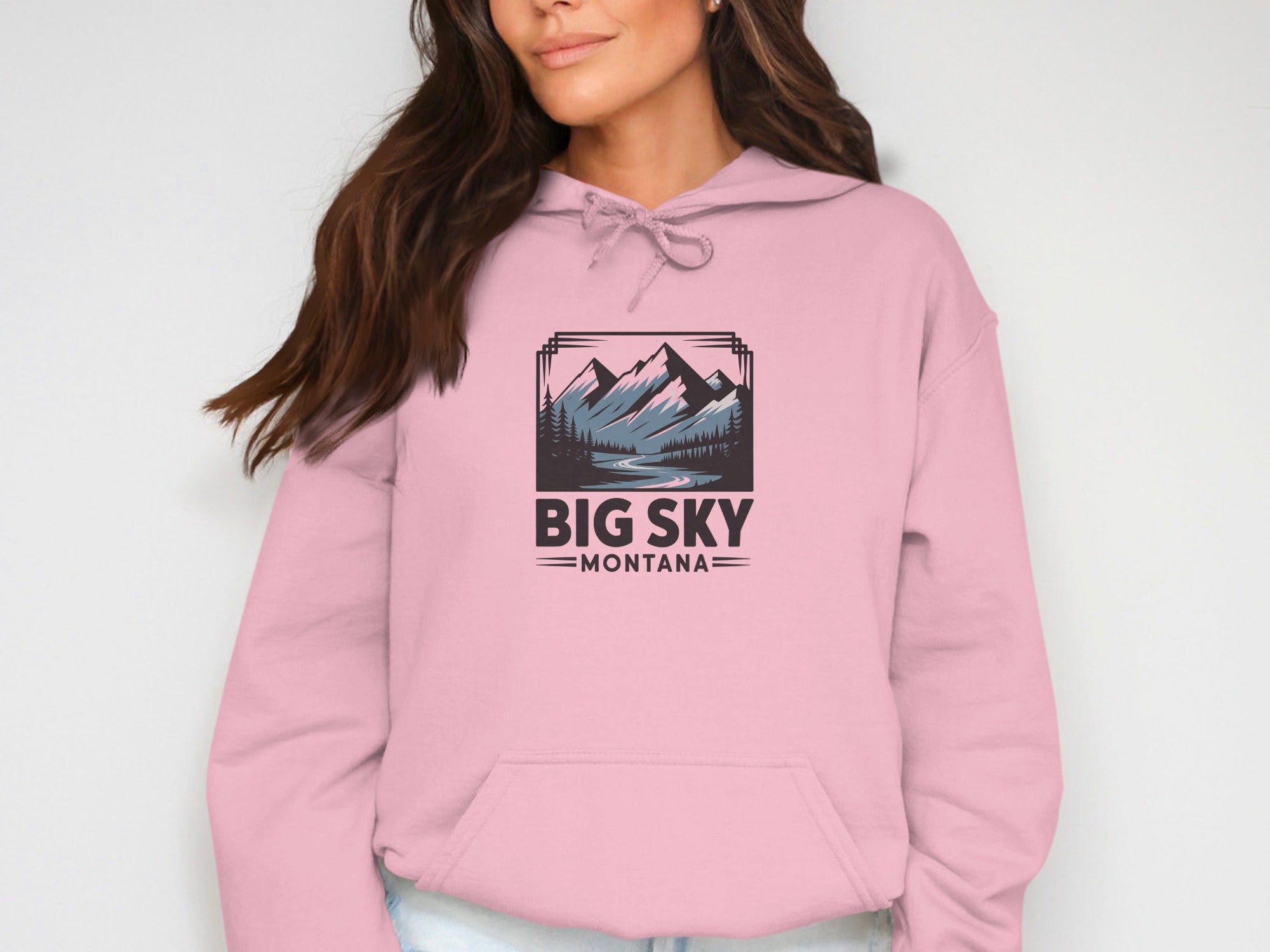 Big Sky Montana Graphic Hoodie for Outdoor Adventure