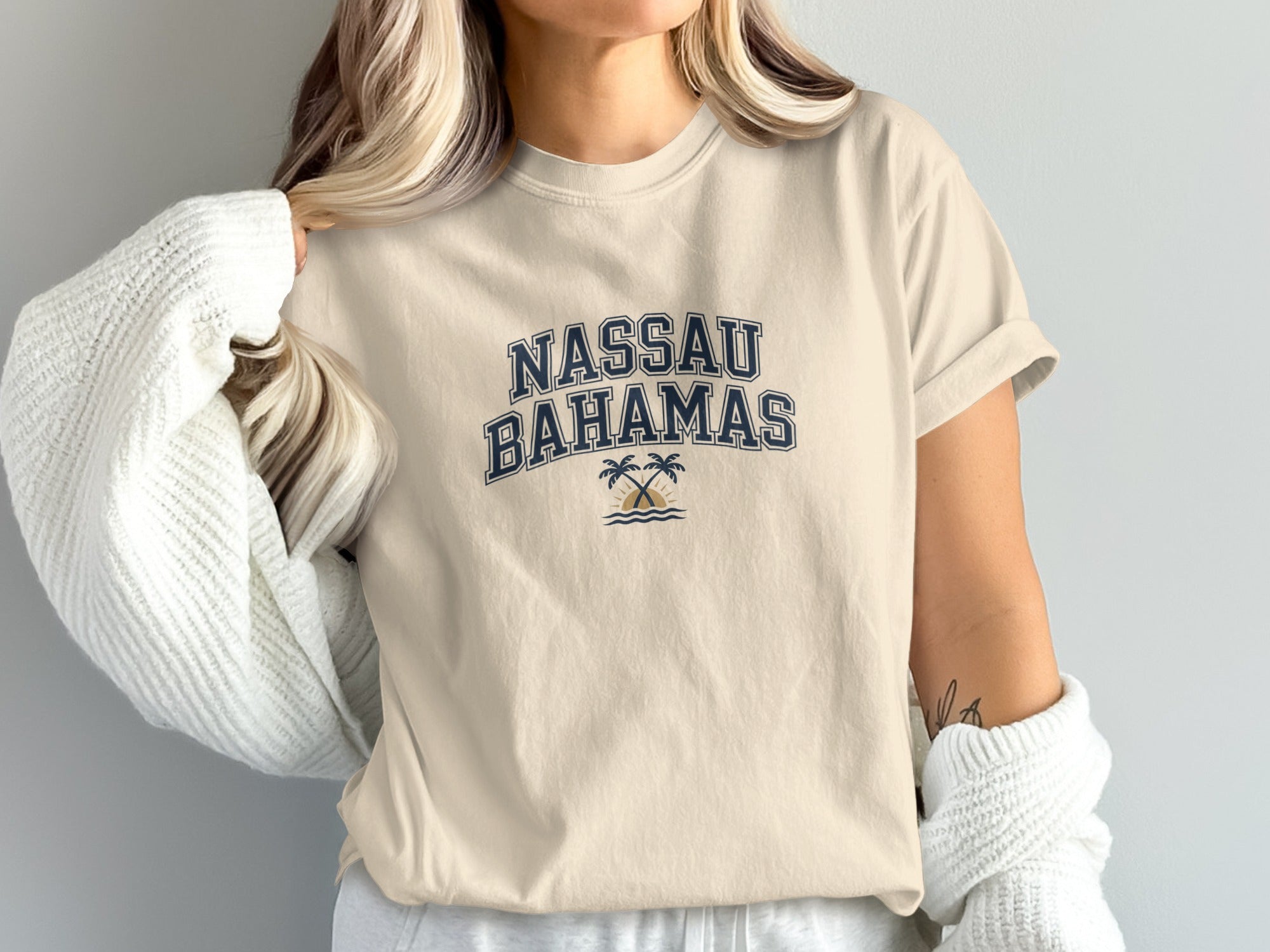 Nassau Bahamas Graphic Print Casual Top product