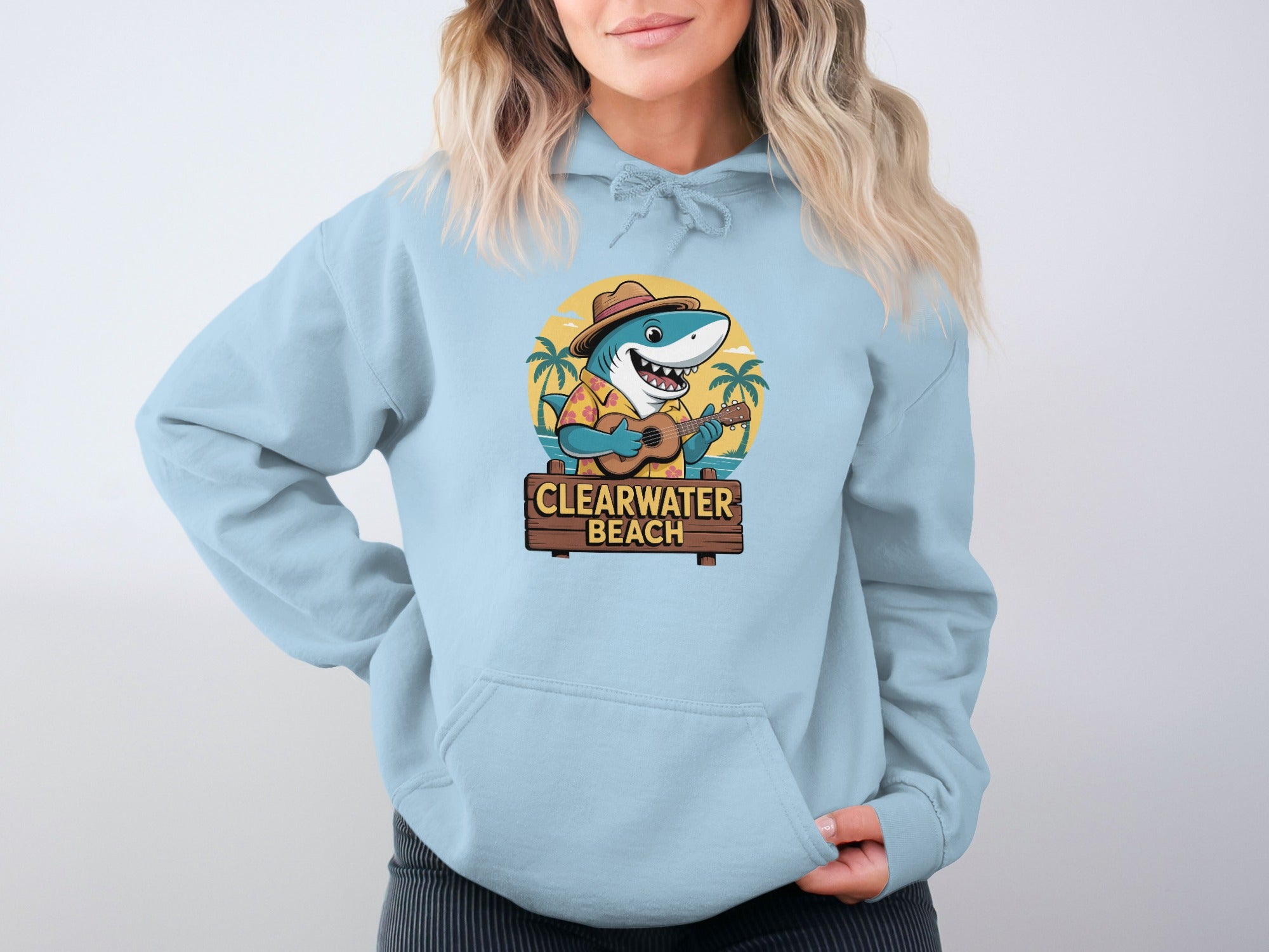 Clearwater Beach Shark Hoodie with Fun Design product