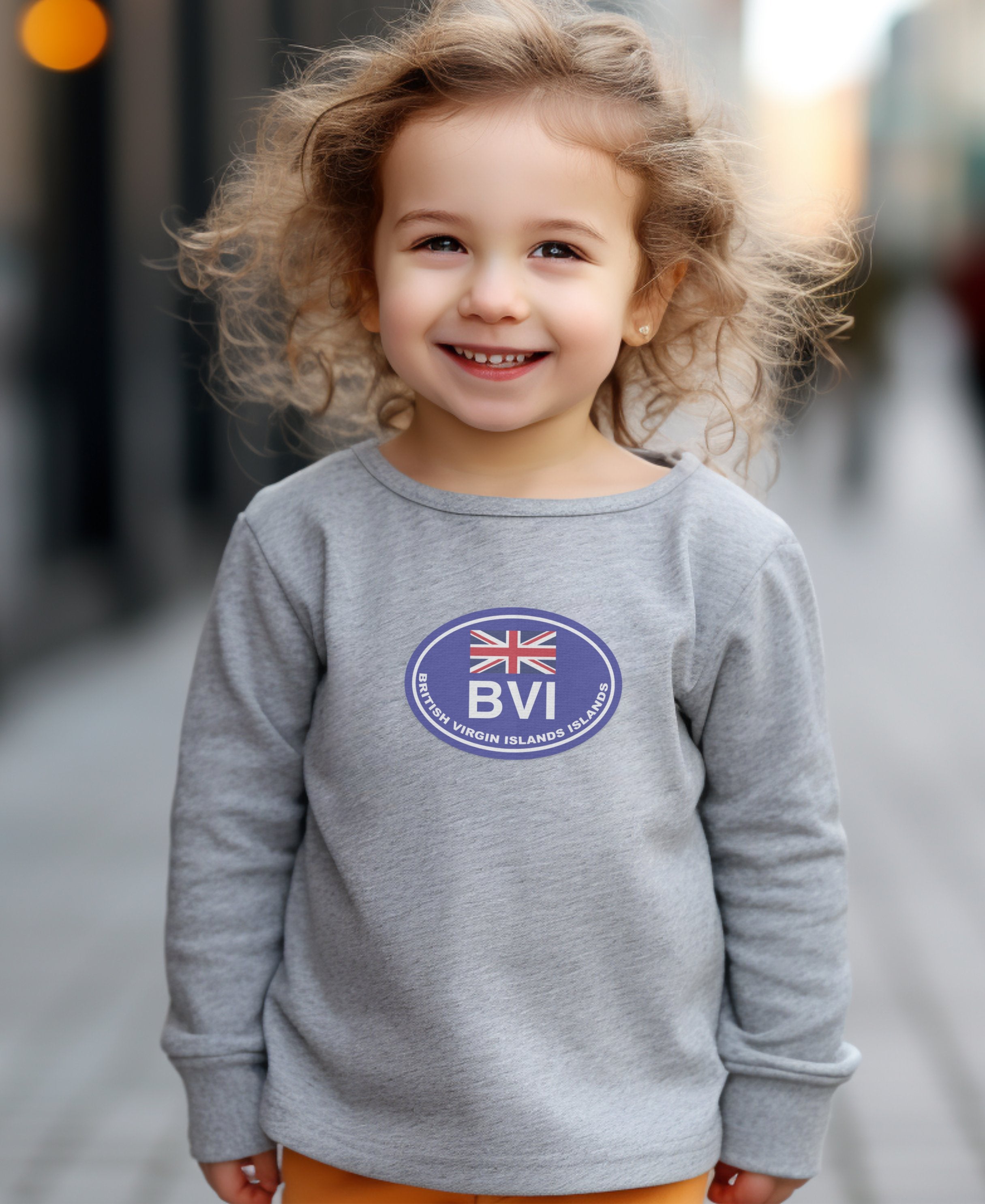 BVI sailing calm waters around Tortola Toddler Long Sleeve T-Shirt