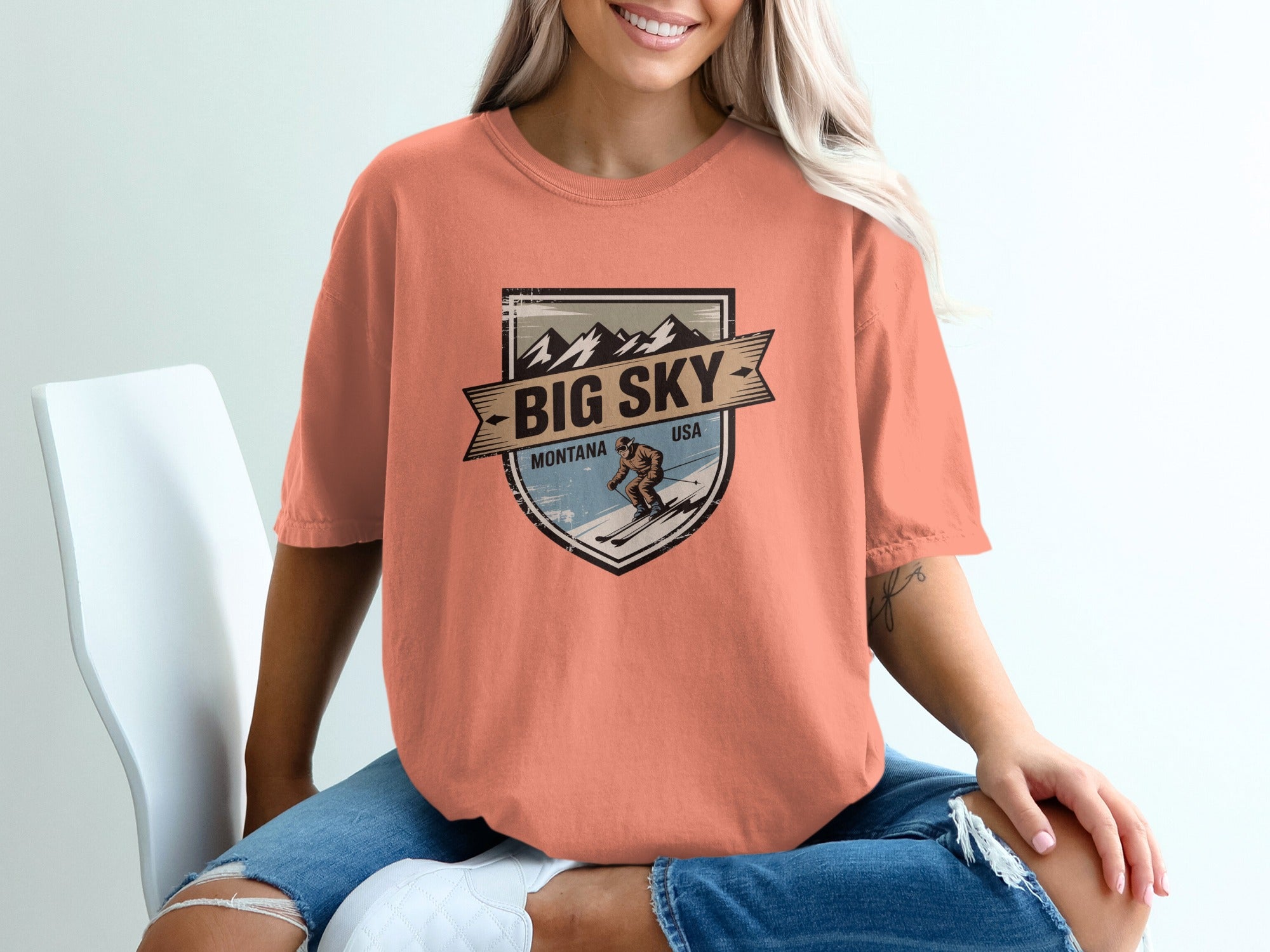 Big Sky Montana USA Graphic T-Shirt Comfortable Product