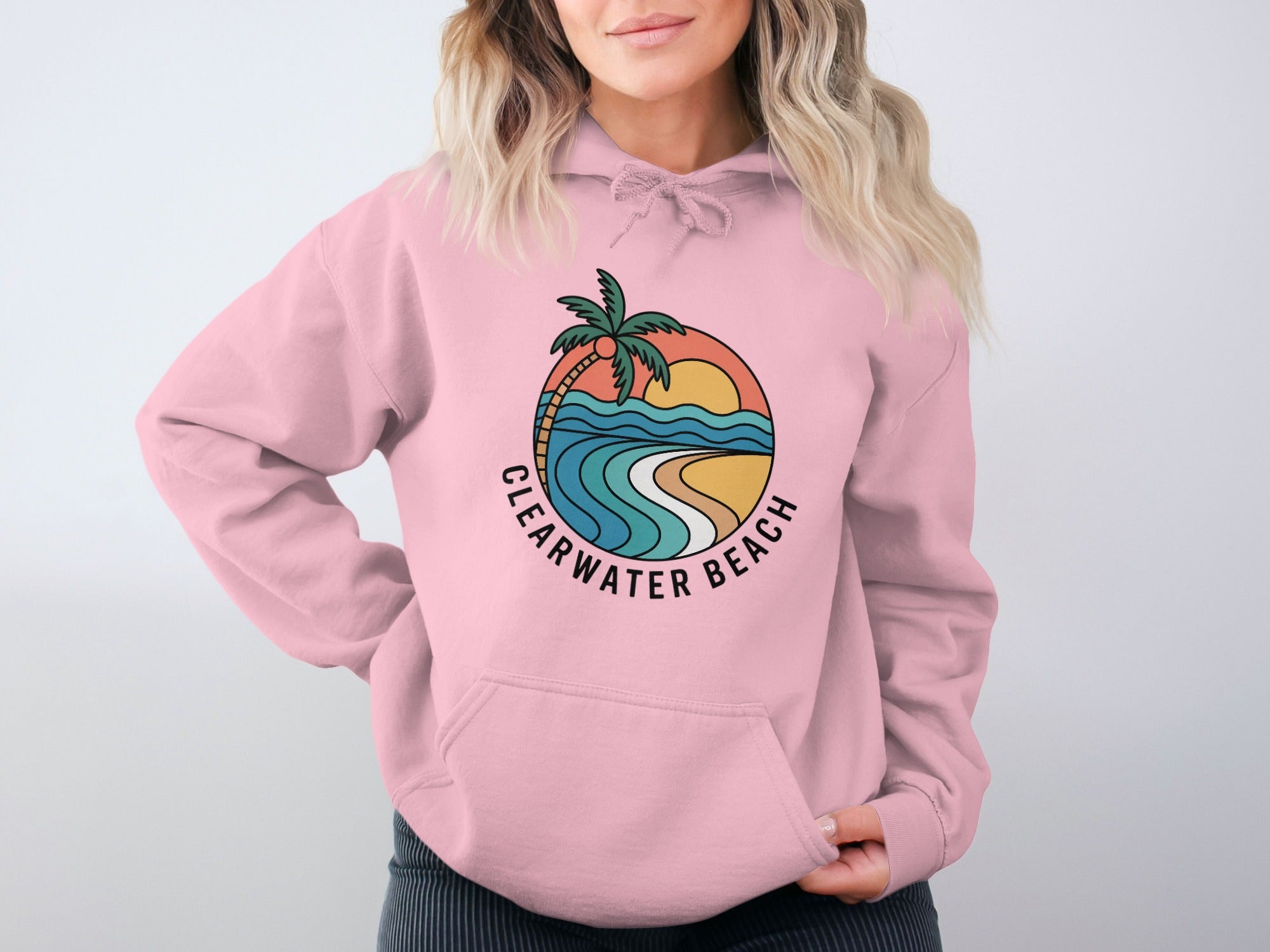 Clearwater Beach Hoodie Relaxing Graphic Design product type