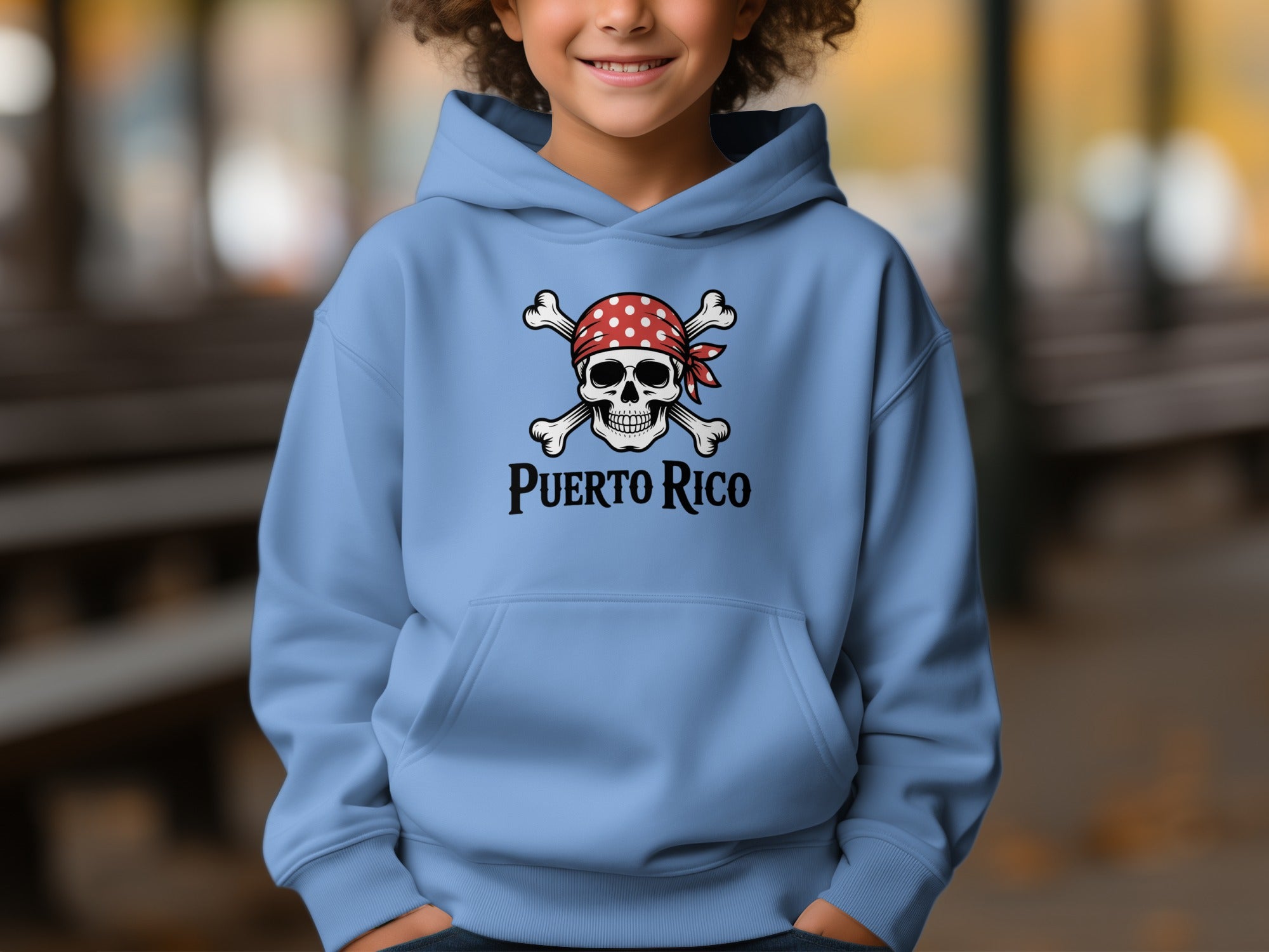 Puerto Rico Skull and Crossbones Hoodie product