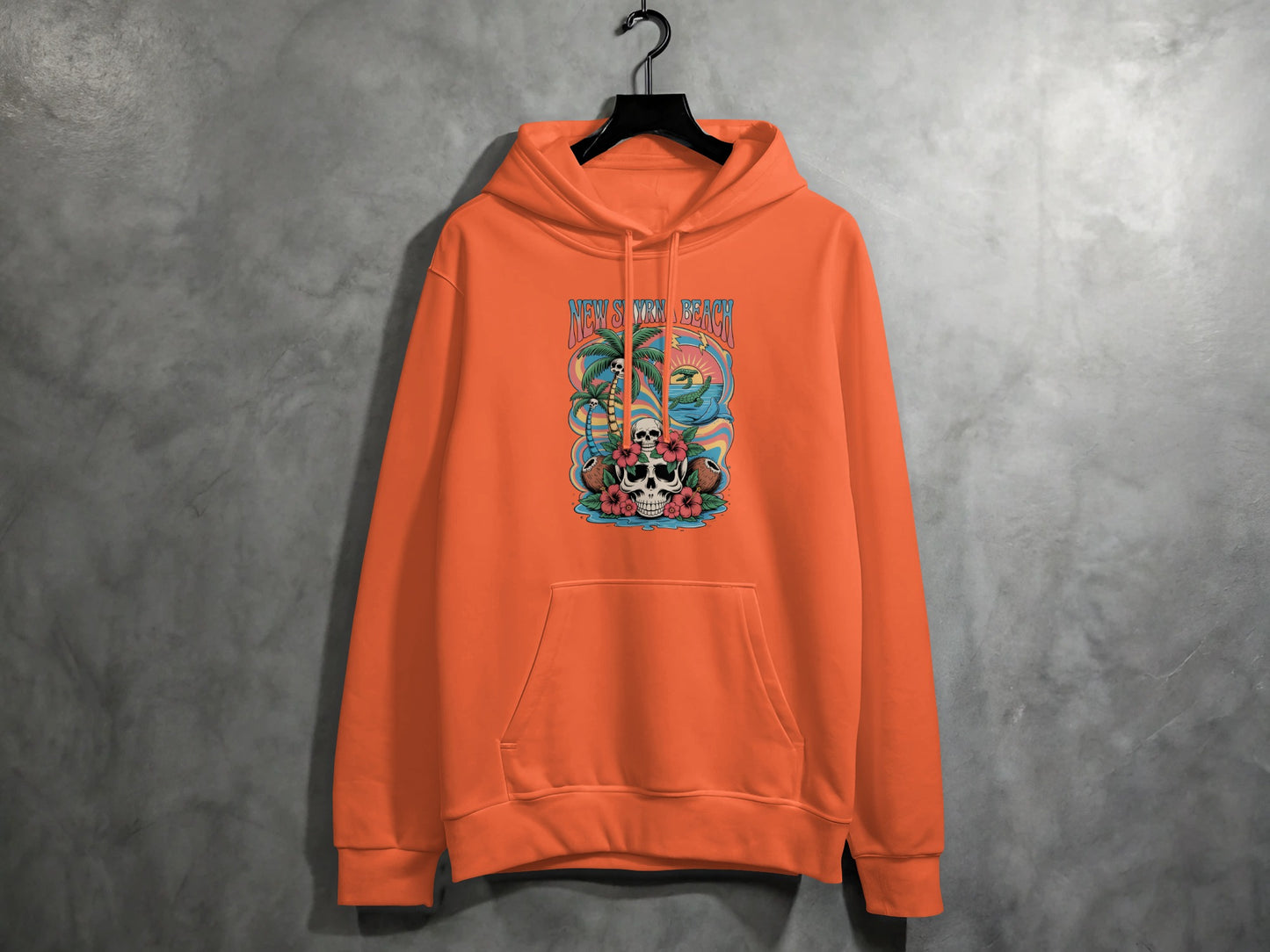 Skull and Palm Trees Graphic Hoodie product