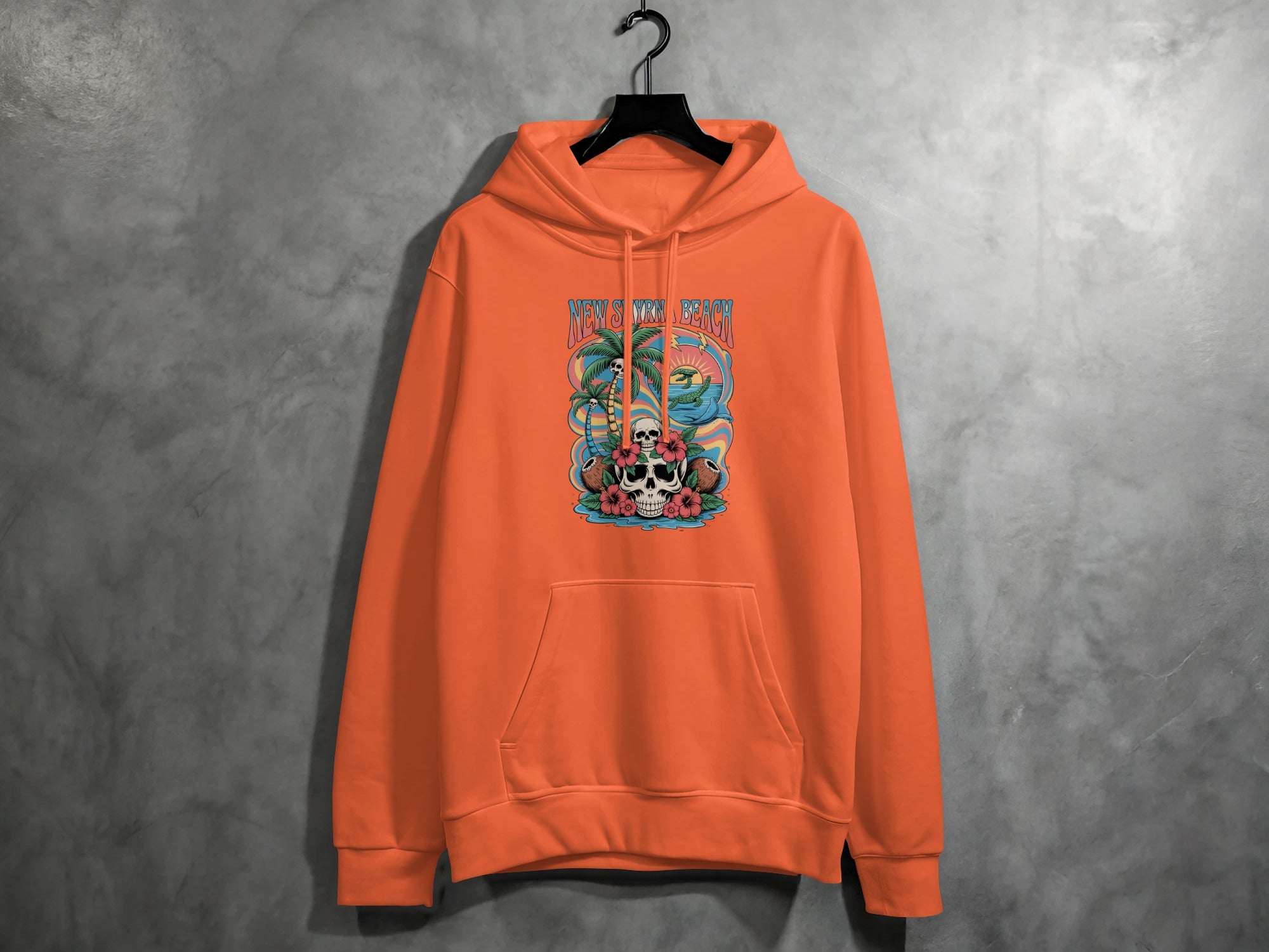 Skull and Palm Trees Graphic Hoodie product