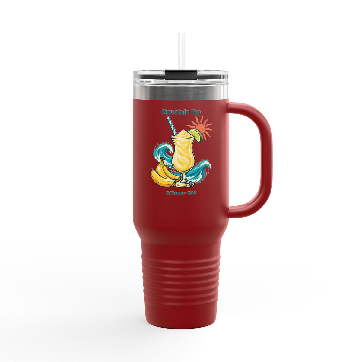 Mountain Top St. Thomas USVI Polar Camel Insulated Travel Mug 40oz