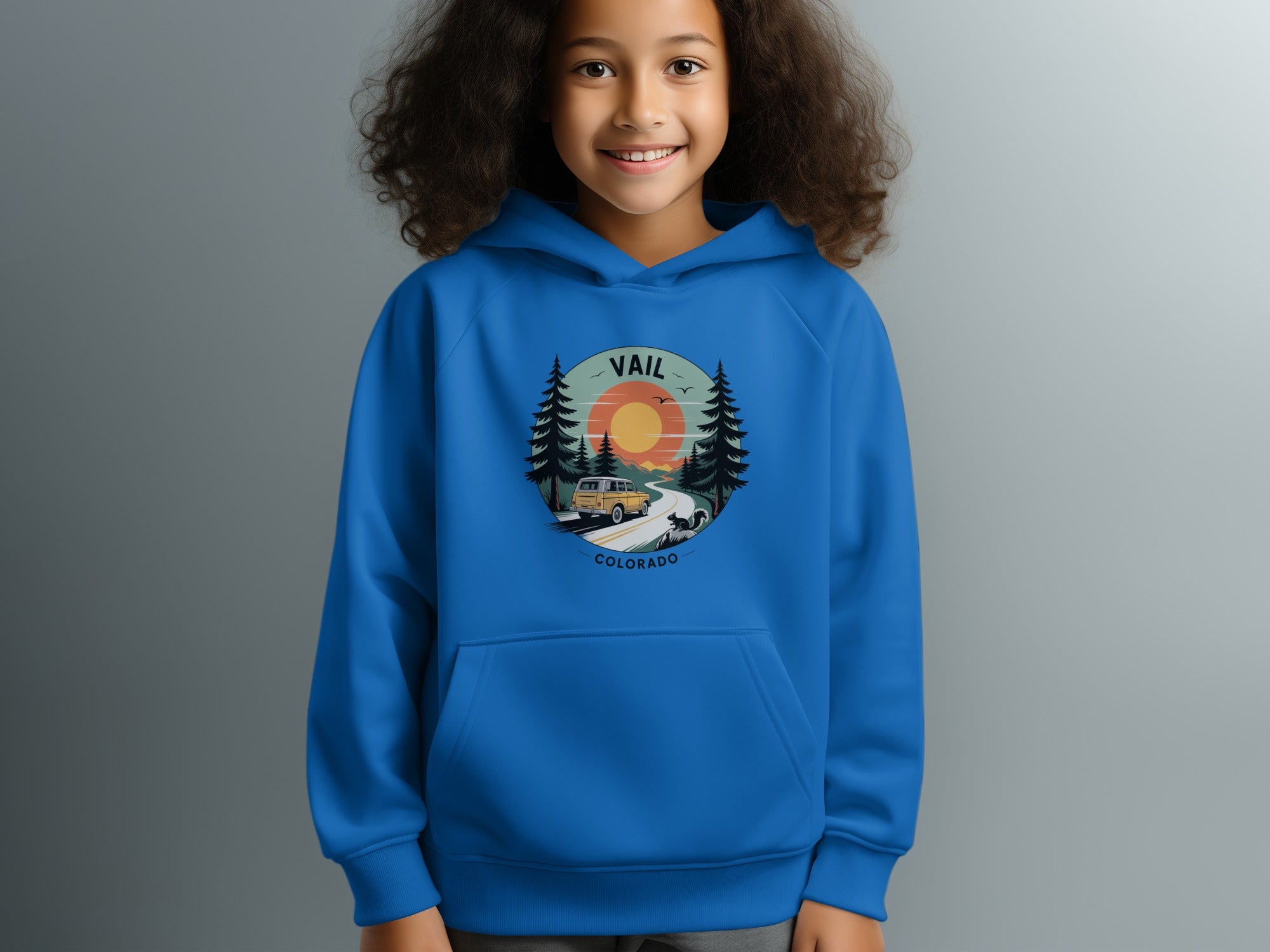 Vail Colorado Sunset Mountain Scene Hoodie product