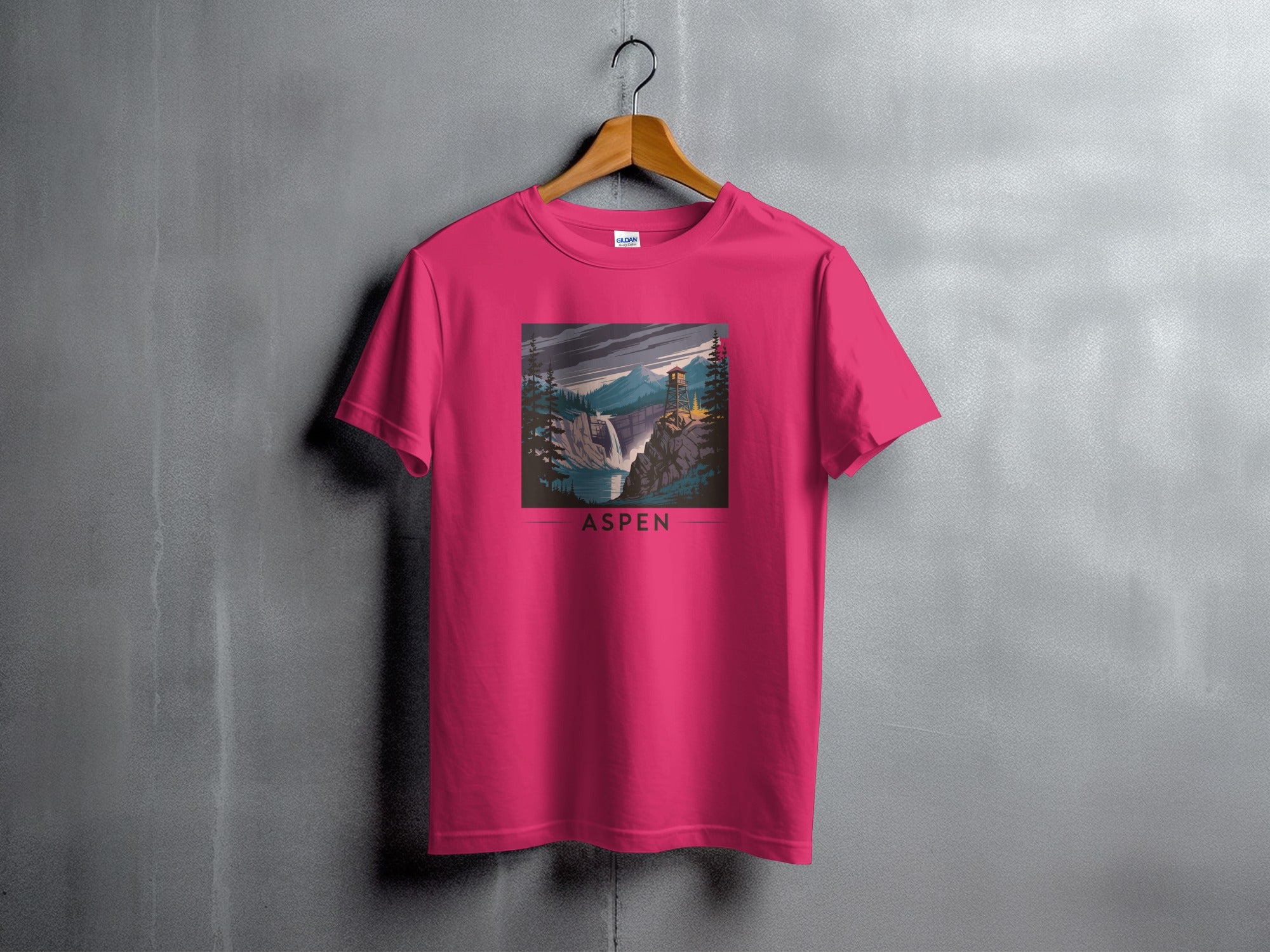 Aspen Scenic Graphic Tee Shirt