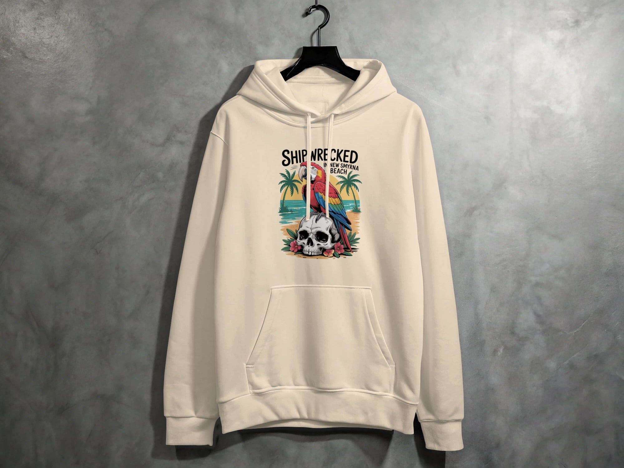 Ship Wrecked Design Skull Print Hoodie product type