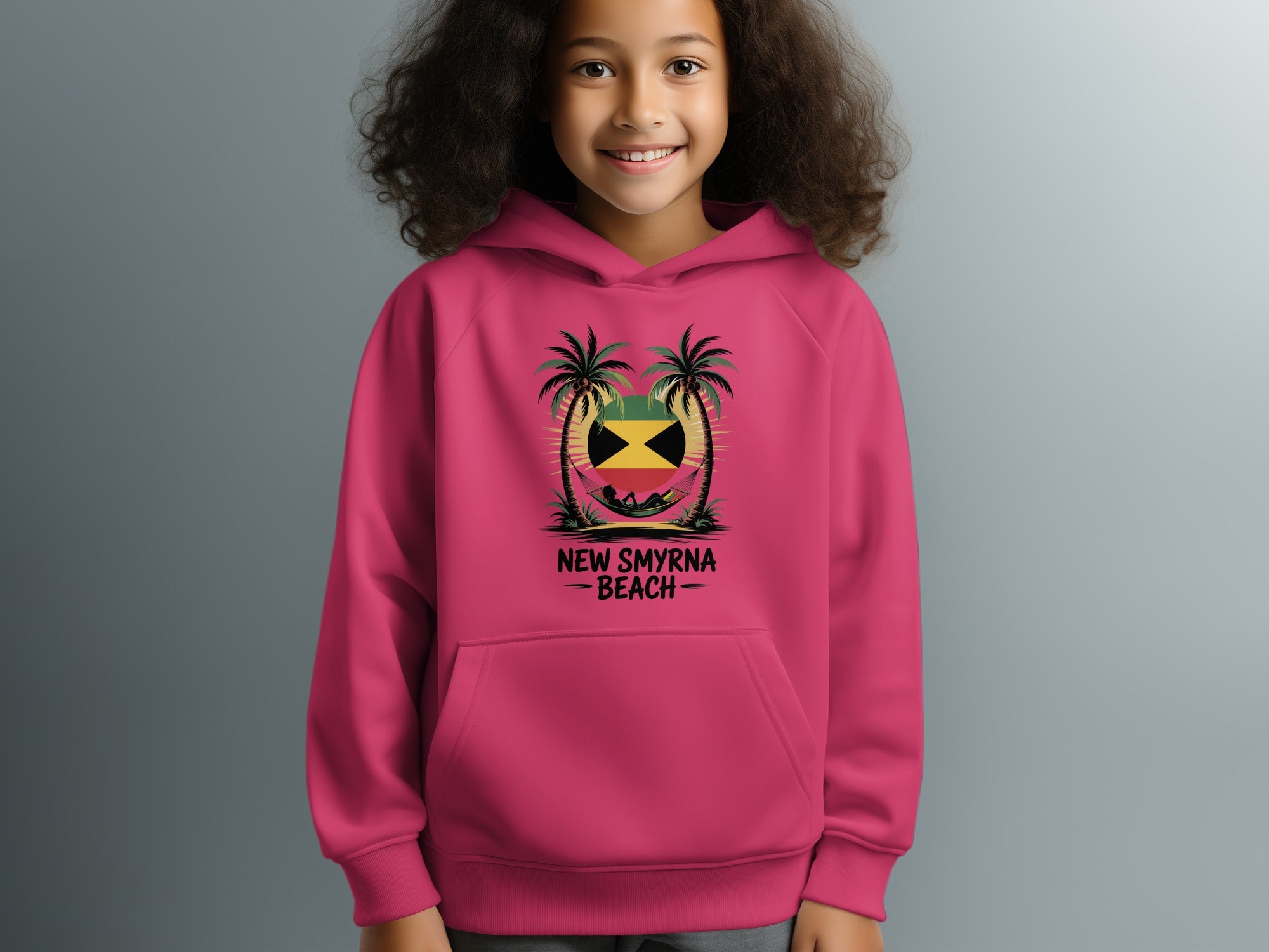 New Smyrna Beach Pink Hoodie Sweatshirt product type