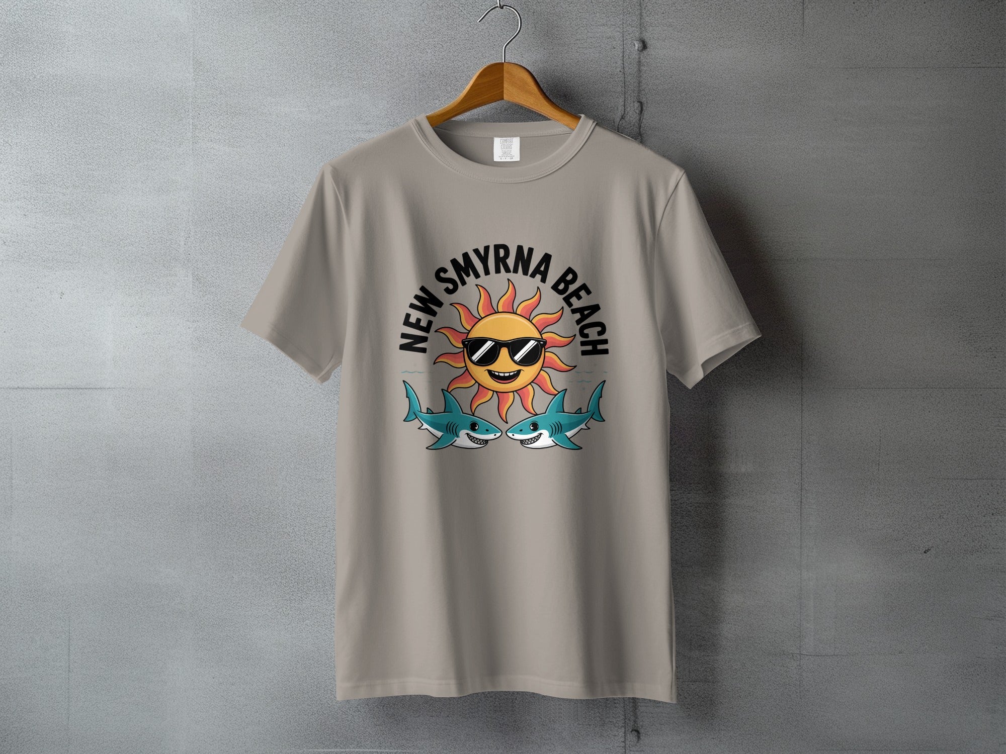 New Smyrna Beach Sun and Sharks Graphic T-shirt product