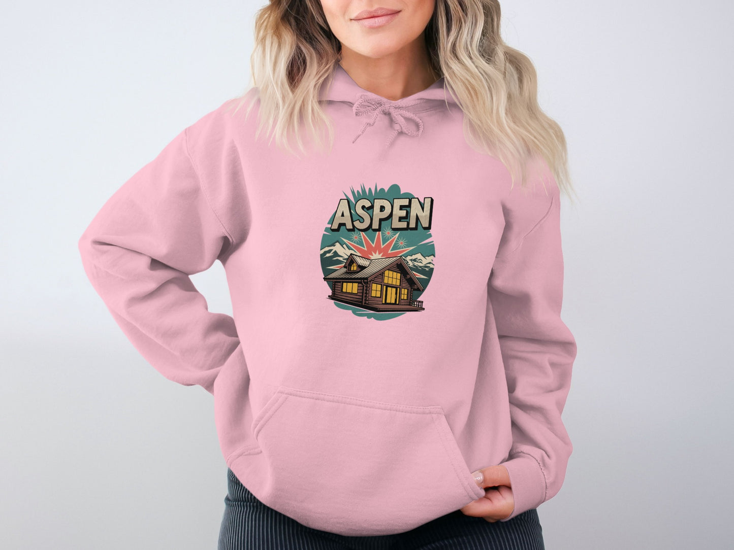 Aspen Mountain Cabin Graphic Women's Hoodie product