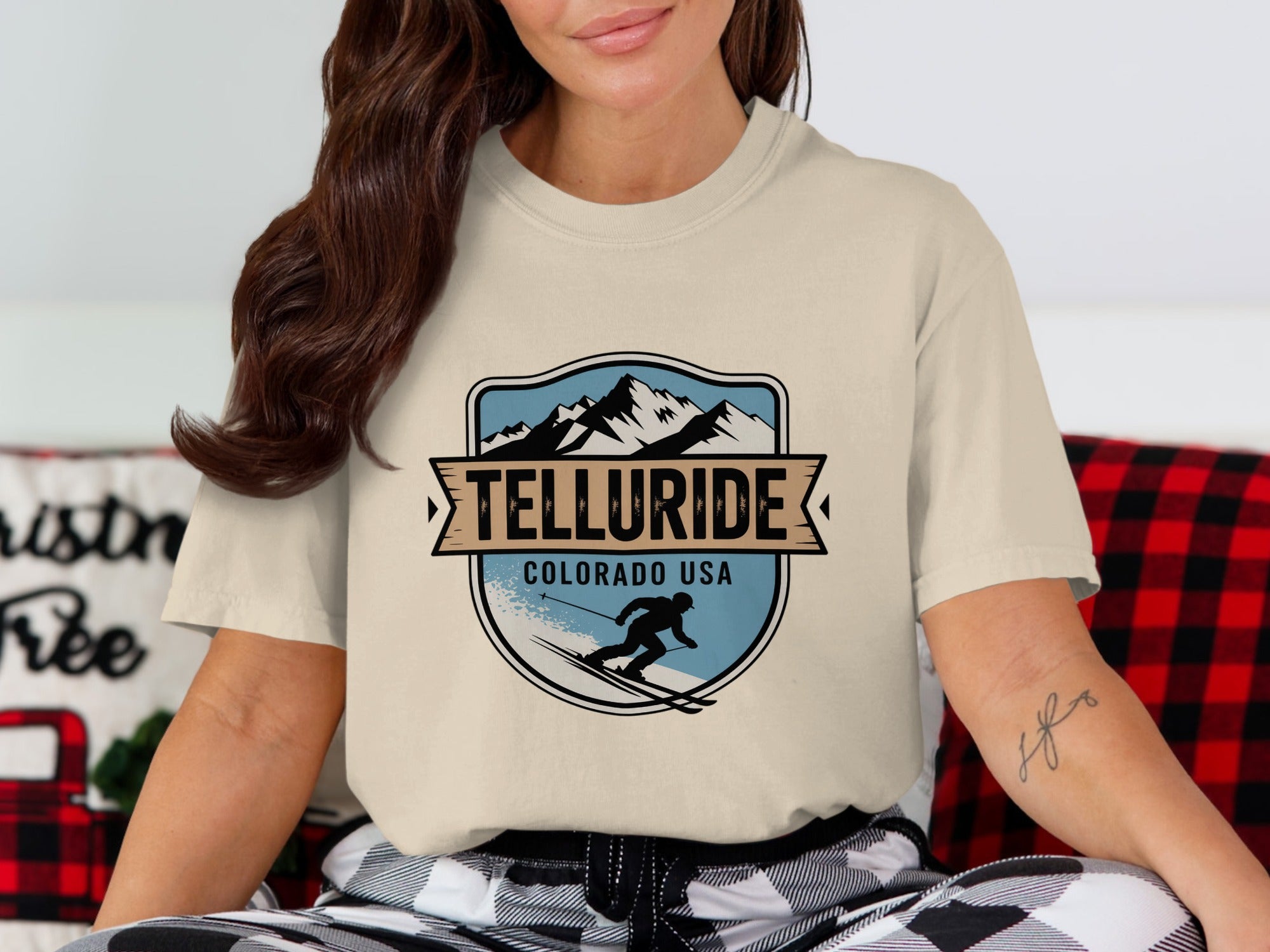 Telluride Colorado USA Skiing Adventure T-shirt product