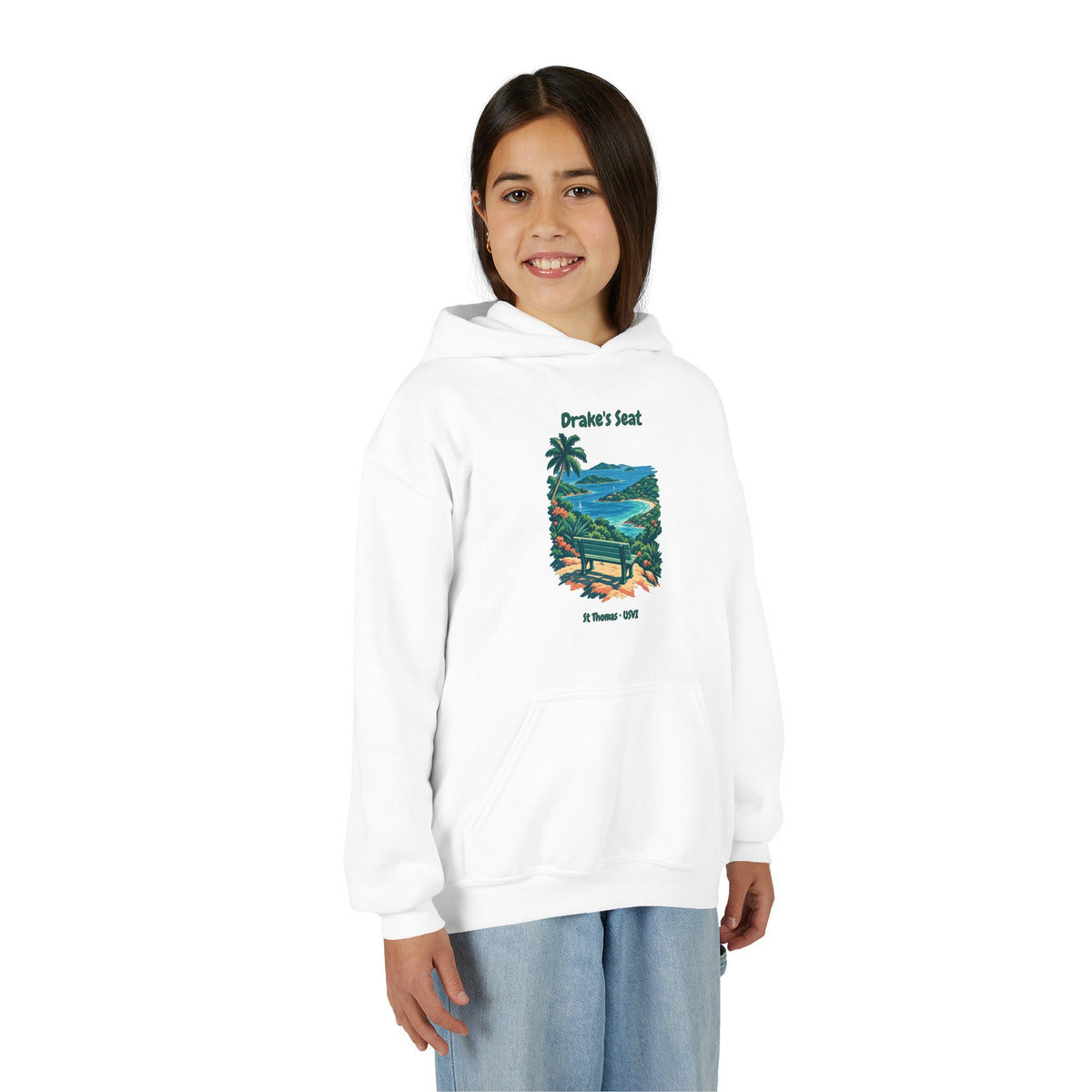 Drake's Seat St. Thomas USVI Gildan 18500B Youth Hoodie