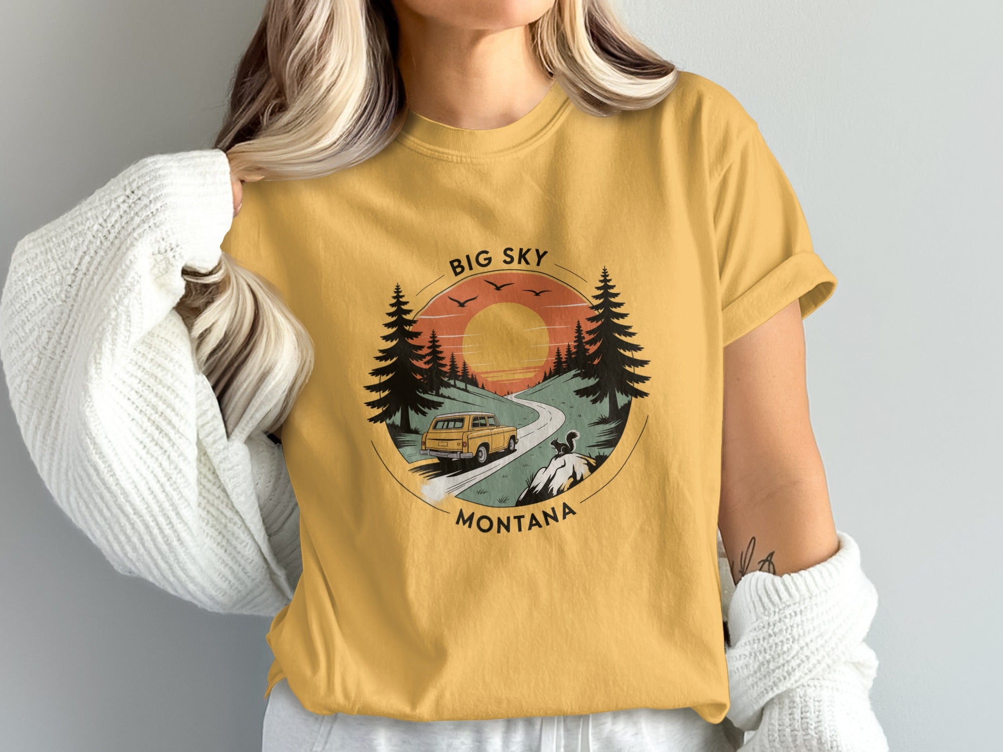 Big Sky Montana Adventure Graphic T-Shirt product type