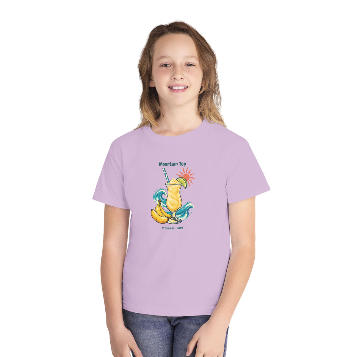 Mountain Top St. Thomas USVI Comfort Colors 9018 Youth T-Shirt