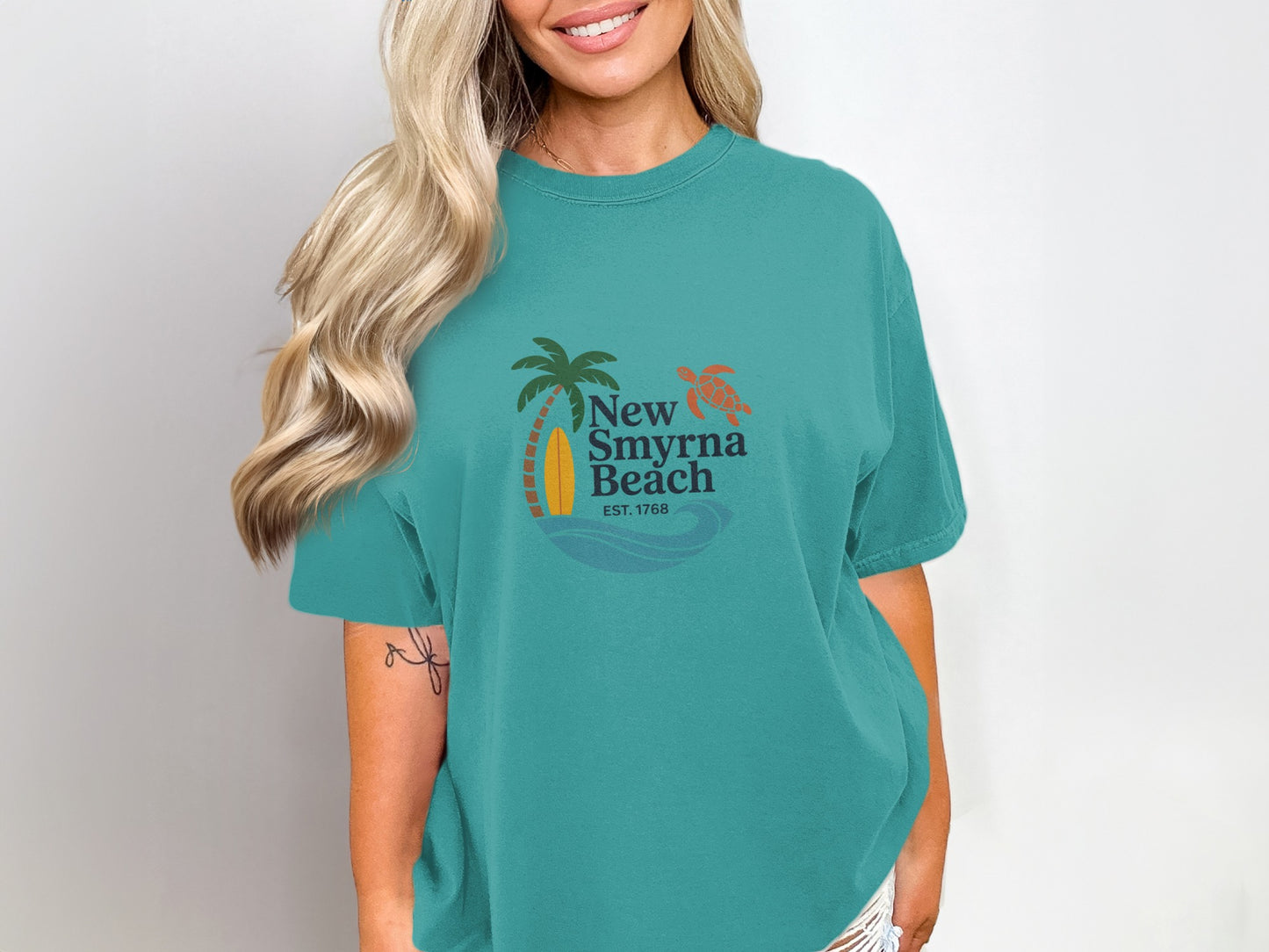 New Smyrna Beach EST 1768 Graphic Printed Product Type
