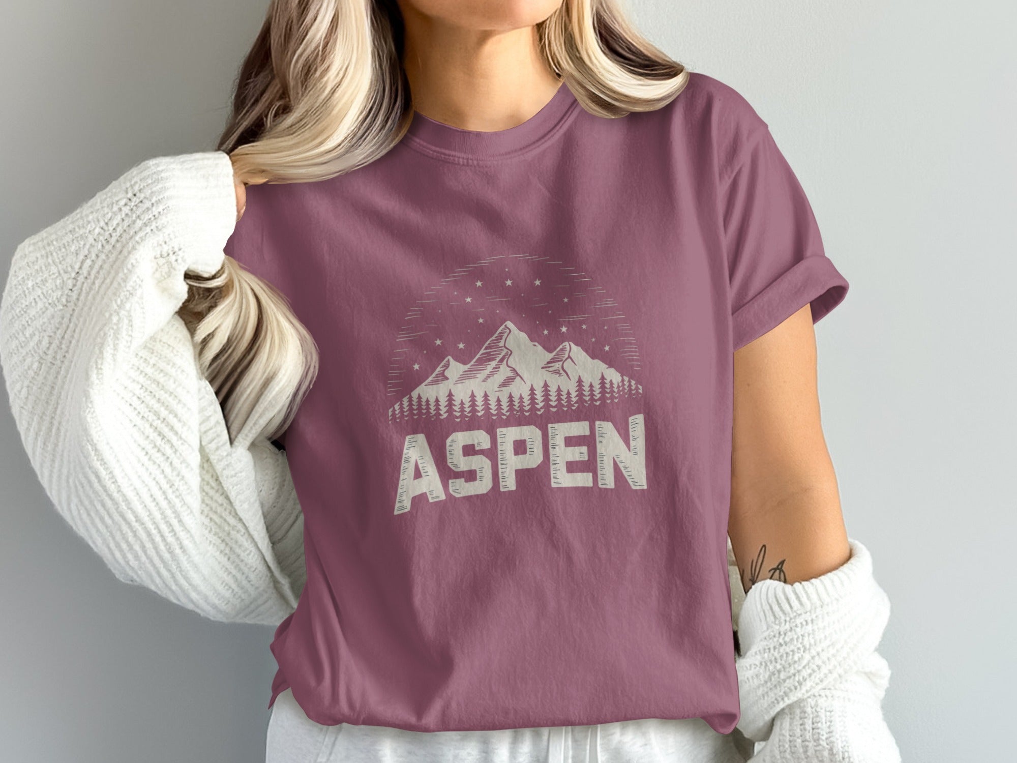 Aspen Mountains Graphic Tee Shirt product type