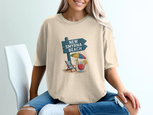 New Smyrna Beach Design Graphic Tee Shirt product type