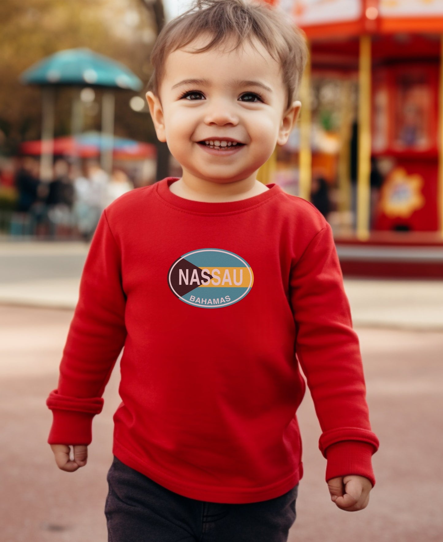 Nassau playing and learning at Pirates Museum Toddler Long Sleeve T-Shirt