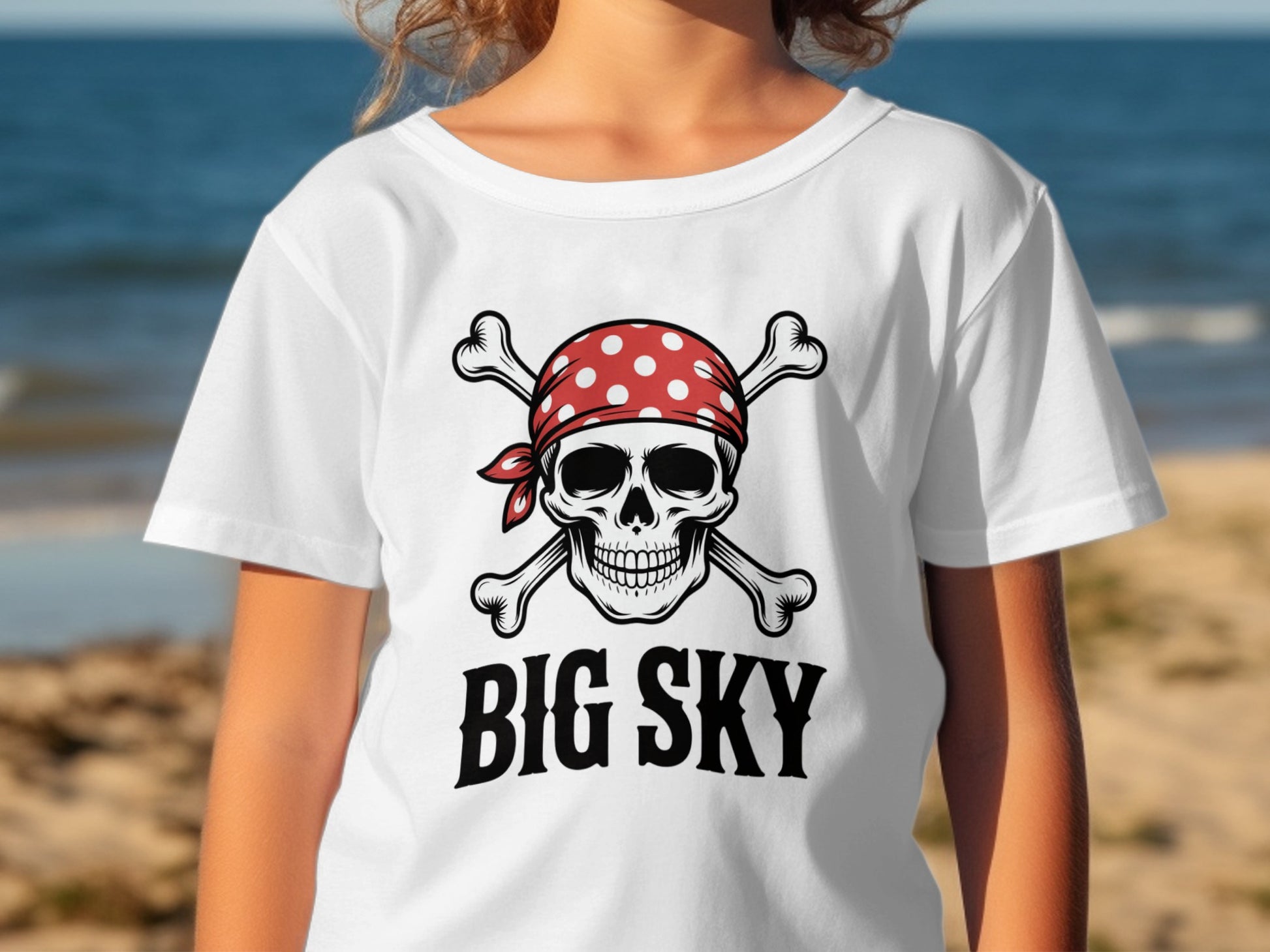 Big Sky Skull and Crossbones Graphic T-Shirt product type