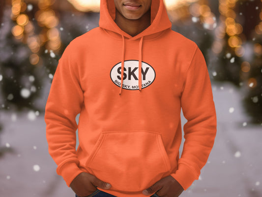 Big Sky Mens Vacation Travel Hoodie Gift Souvenir 8