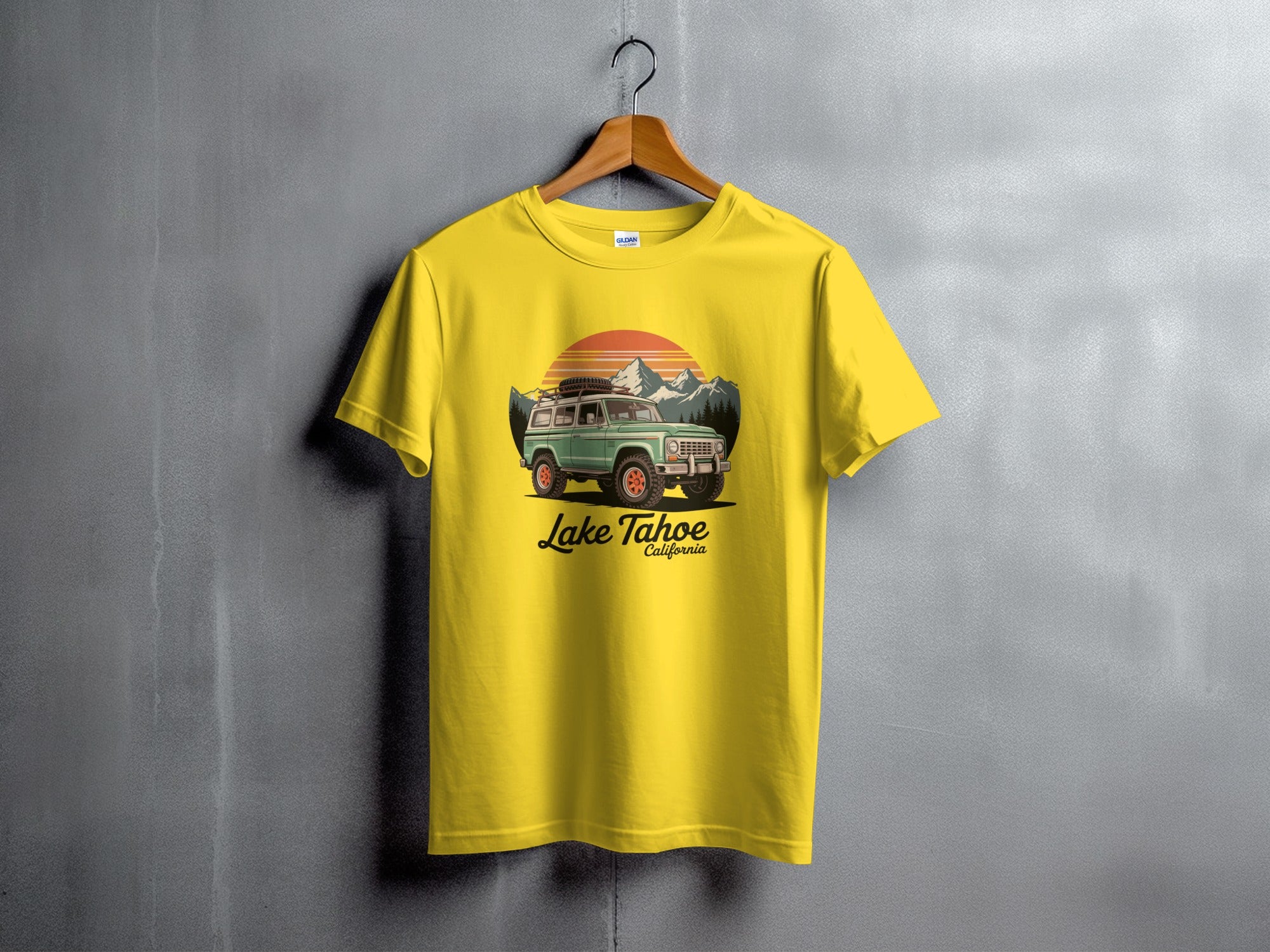 Lake Tahoe California Vintage Style T-shirt for Outdoor Lovers