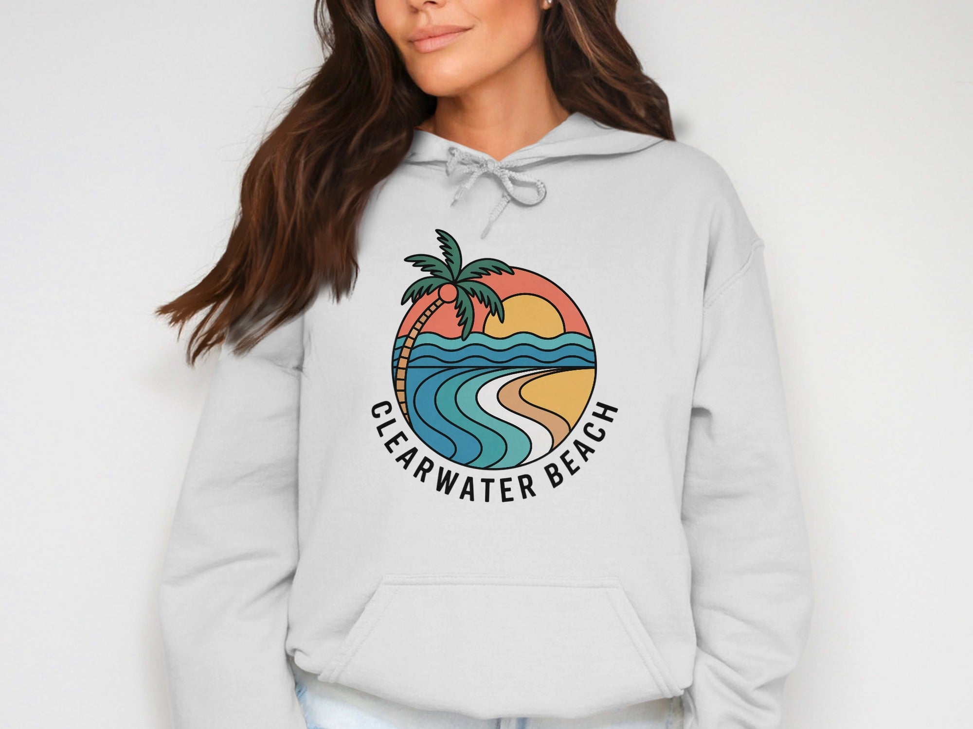 Clearwater Beach Graphic Hoodie Comfortable Casual product