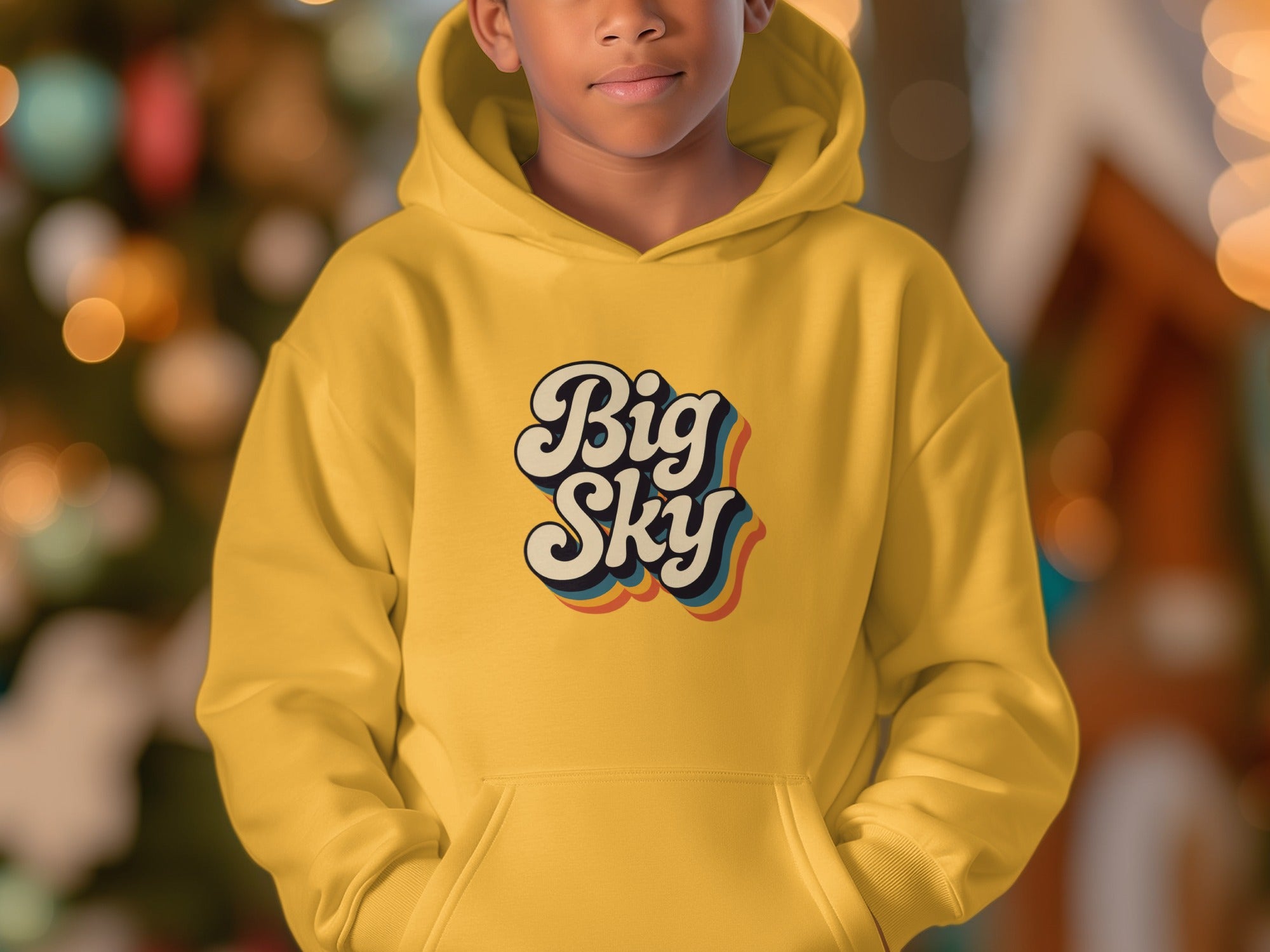 Big Sky Retro Hoodie for Stylish Casual Outfits