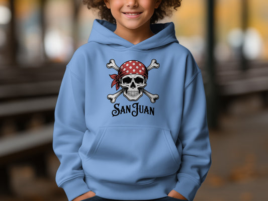 San Juan Pirate Skull Graphic Hoodie product
