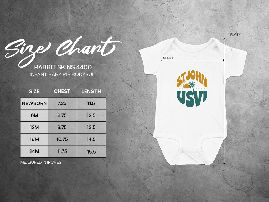 St John USVI Infant Baby Rib Bodysuit Product Type