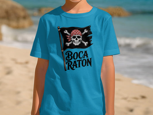 Boca Raton Pirate Skull and Crossbones Shirt product