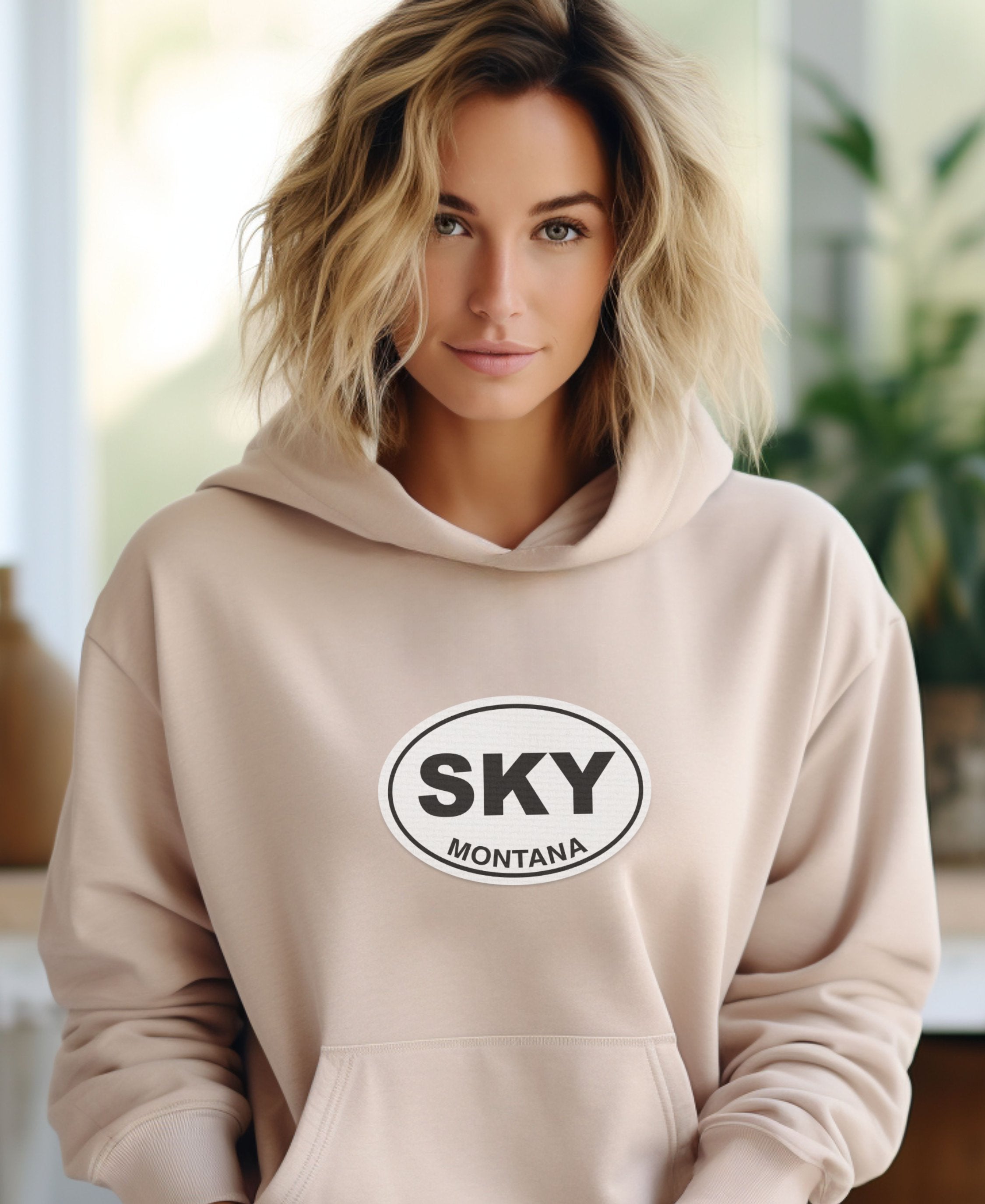 Big Sky Powder Runs & Cozy Vibes Womens Hoodie