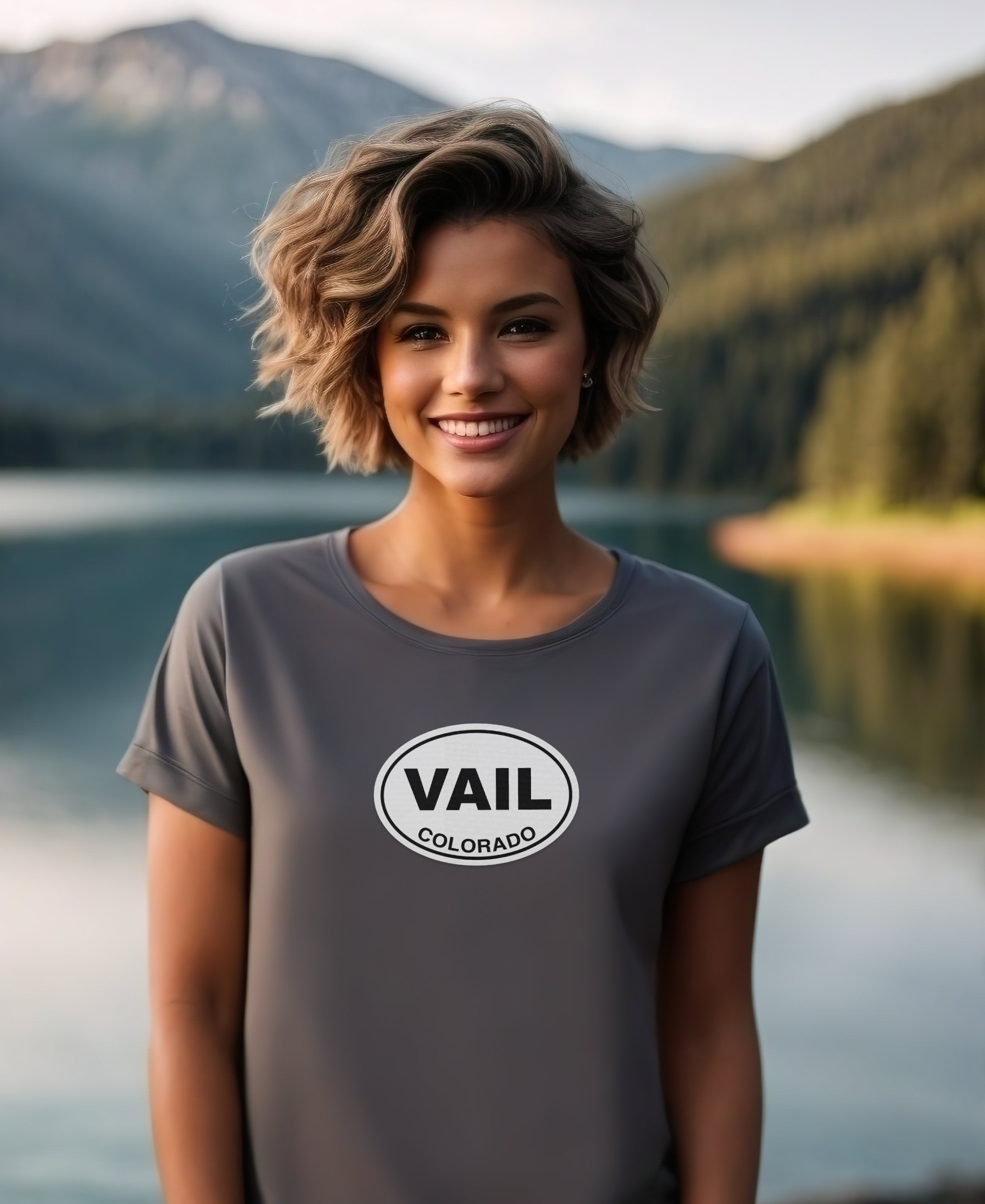 Vail ski slopes, après-ski fun, Vail Snow Days womens t-shirt