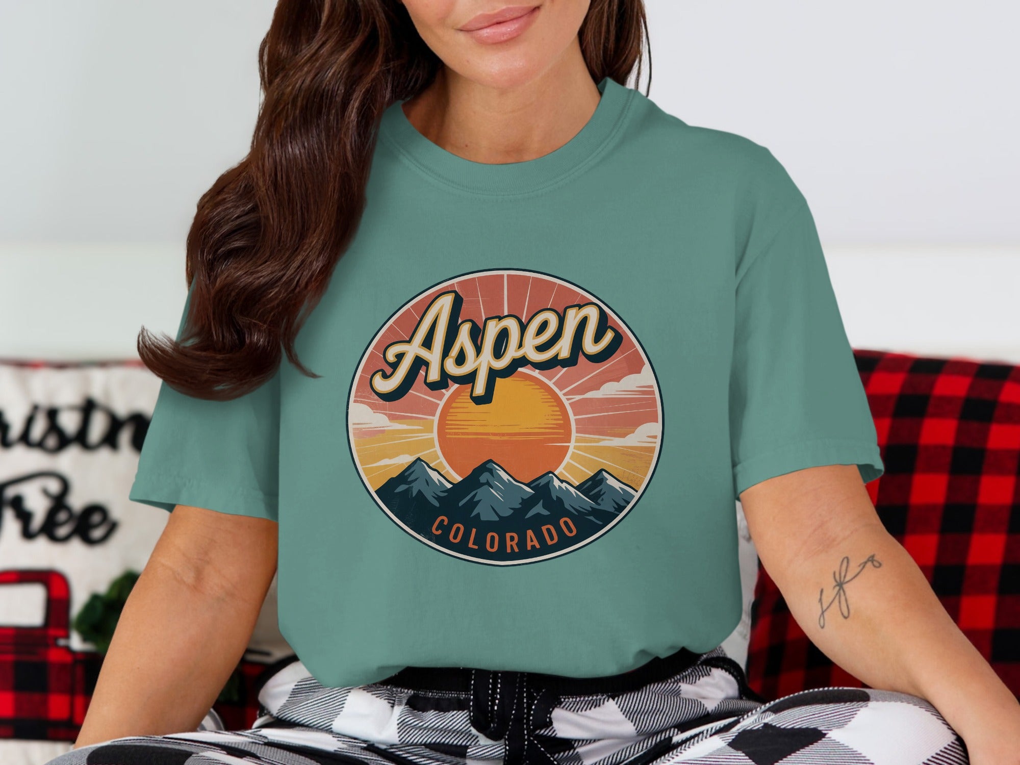 Aspen Colorado Sunrise Graphic Tee Shirt product