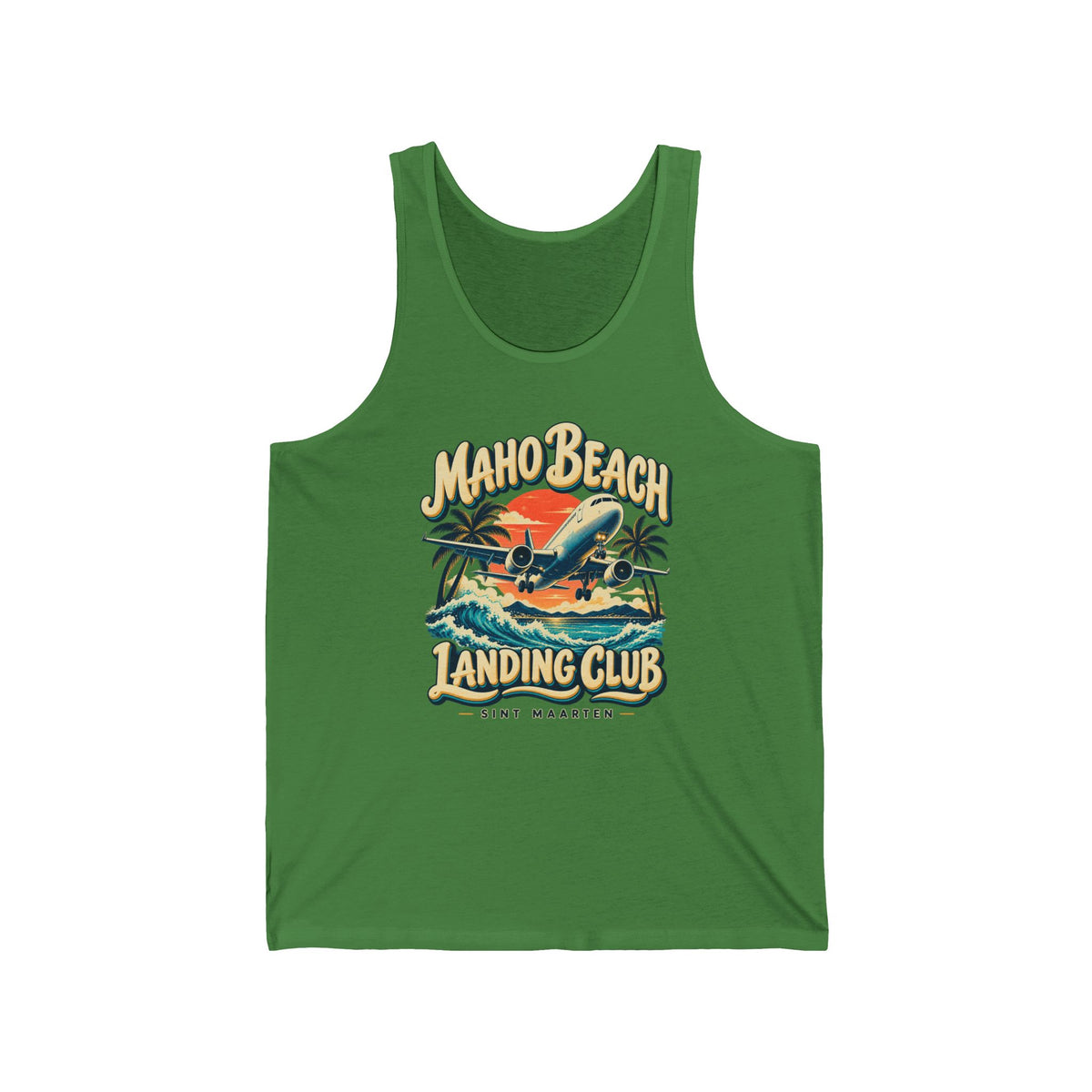 Maho Beach Landing Club Sint Maarten Bella+Canvas 3480 Tank Top