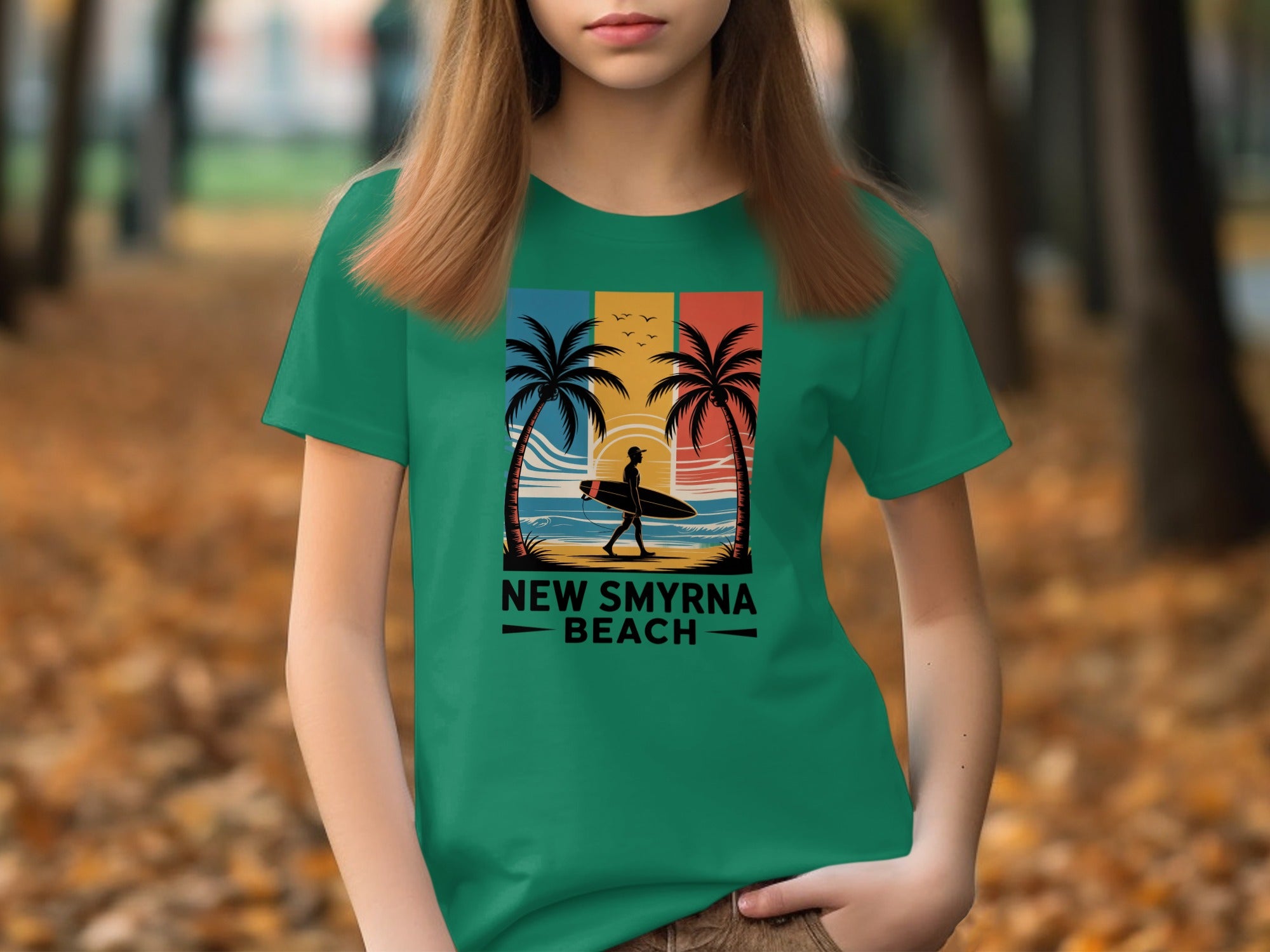New Smyrna Beach Palm Trees Graphic T-Shirt Product Type