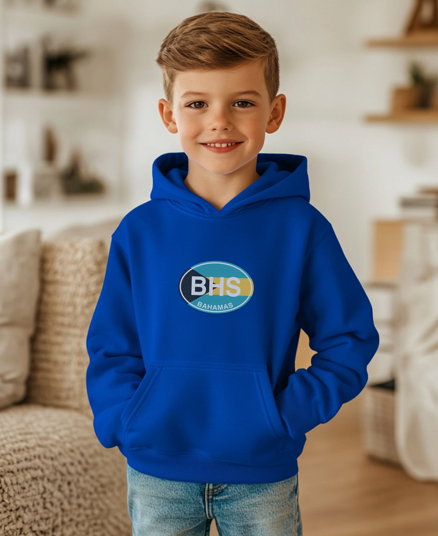 BHS Bahamas Logo Blue Hoodie for Kids product