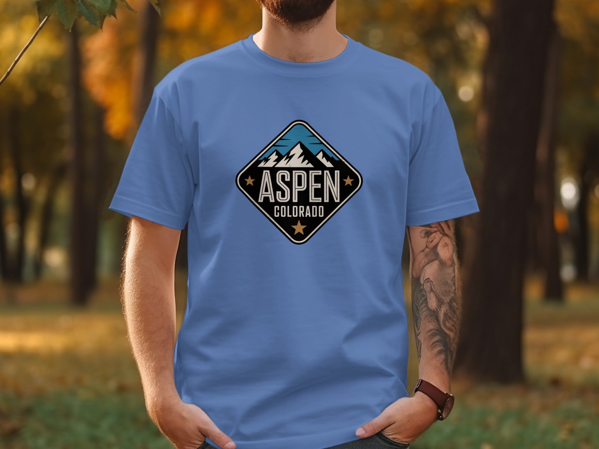 Aspen Colorado Mountains Graphic T-Shirts product